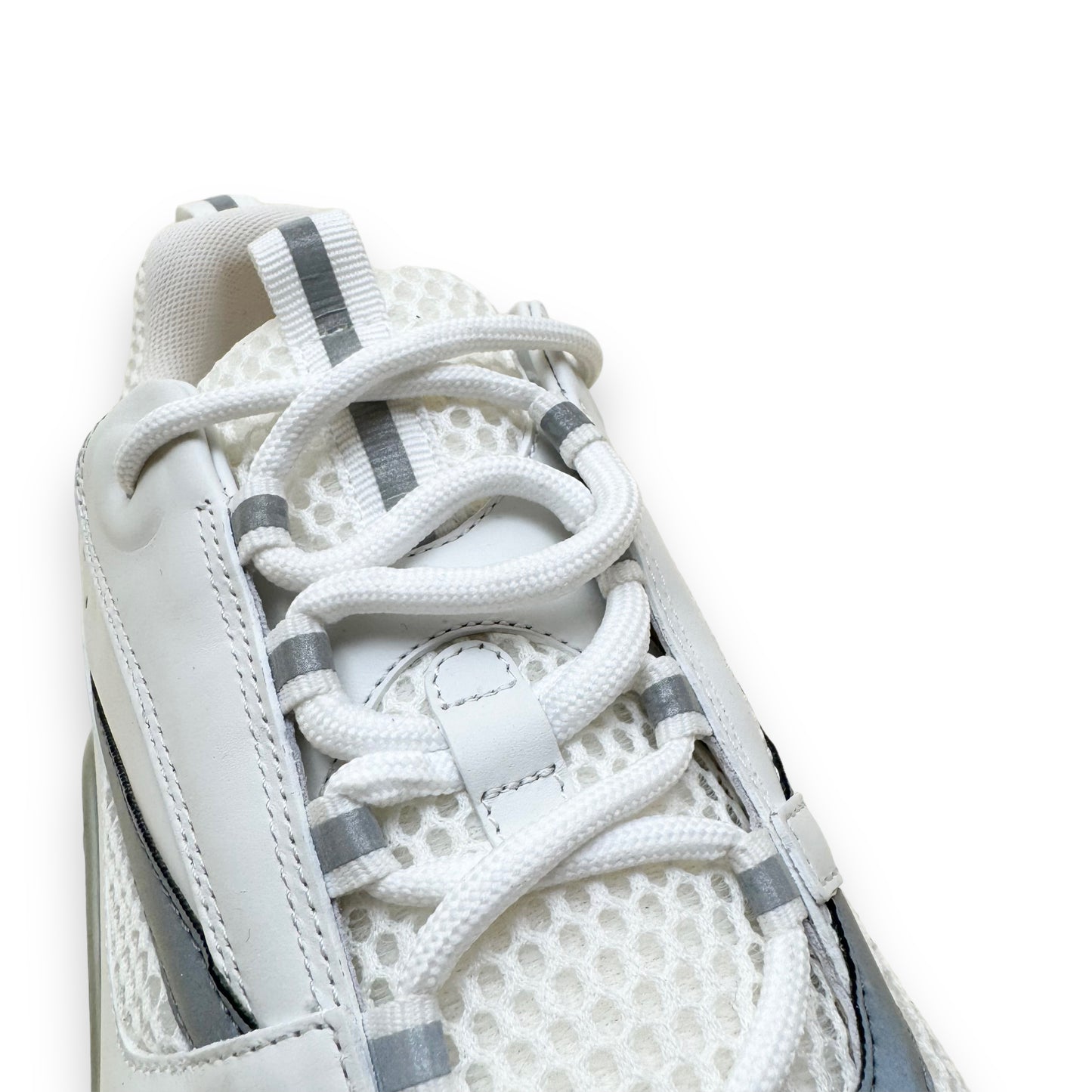 DIOR B22 TECHNICAL MESH / CALFSKIN SNEAKERS WHITE UK12