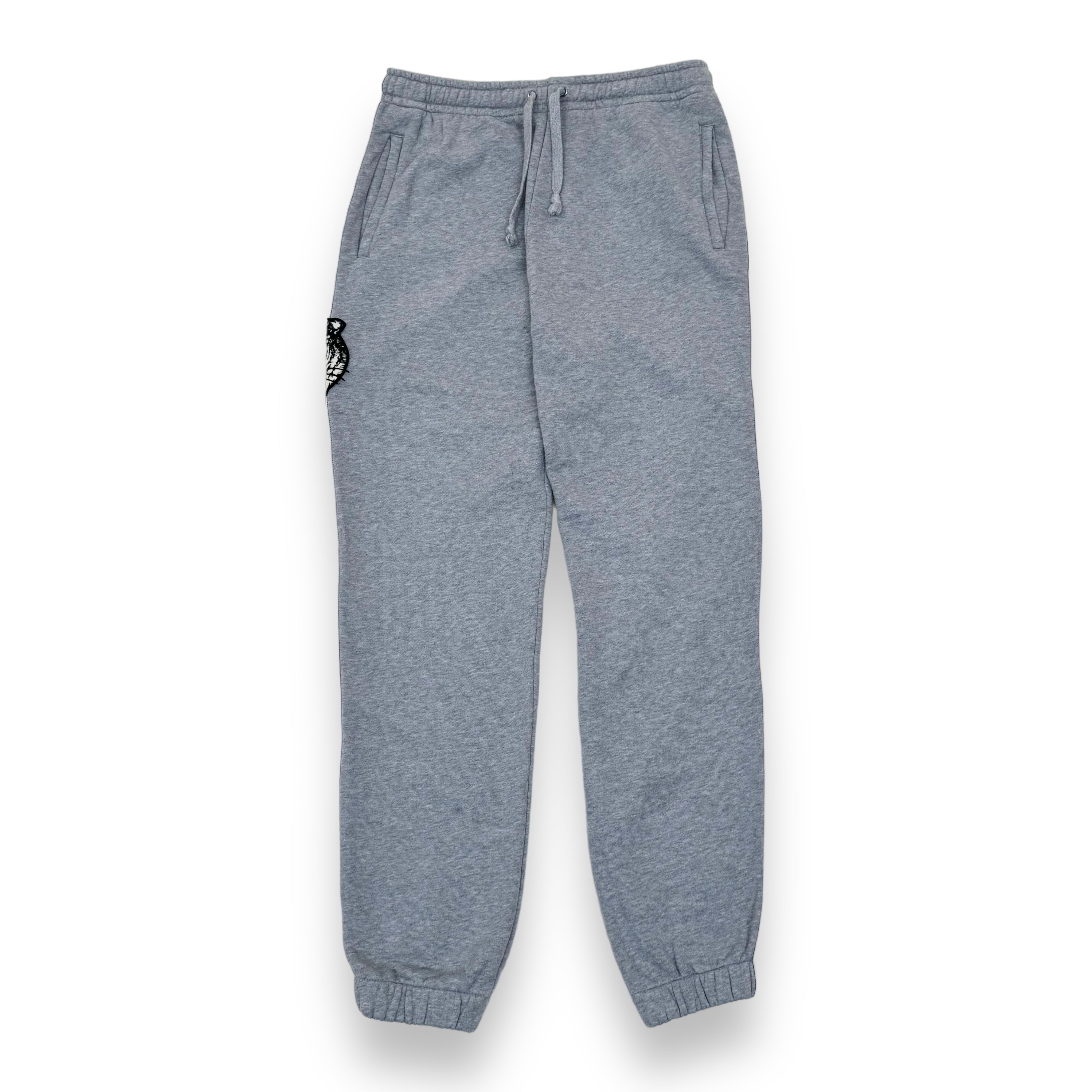 GUCCI WOLF MOTIF JERSEY SWEATPANTS GREY XL