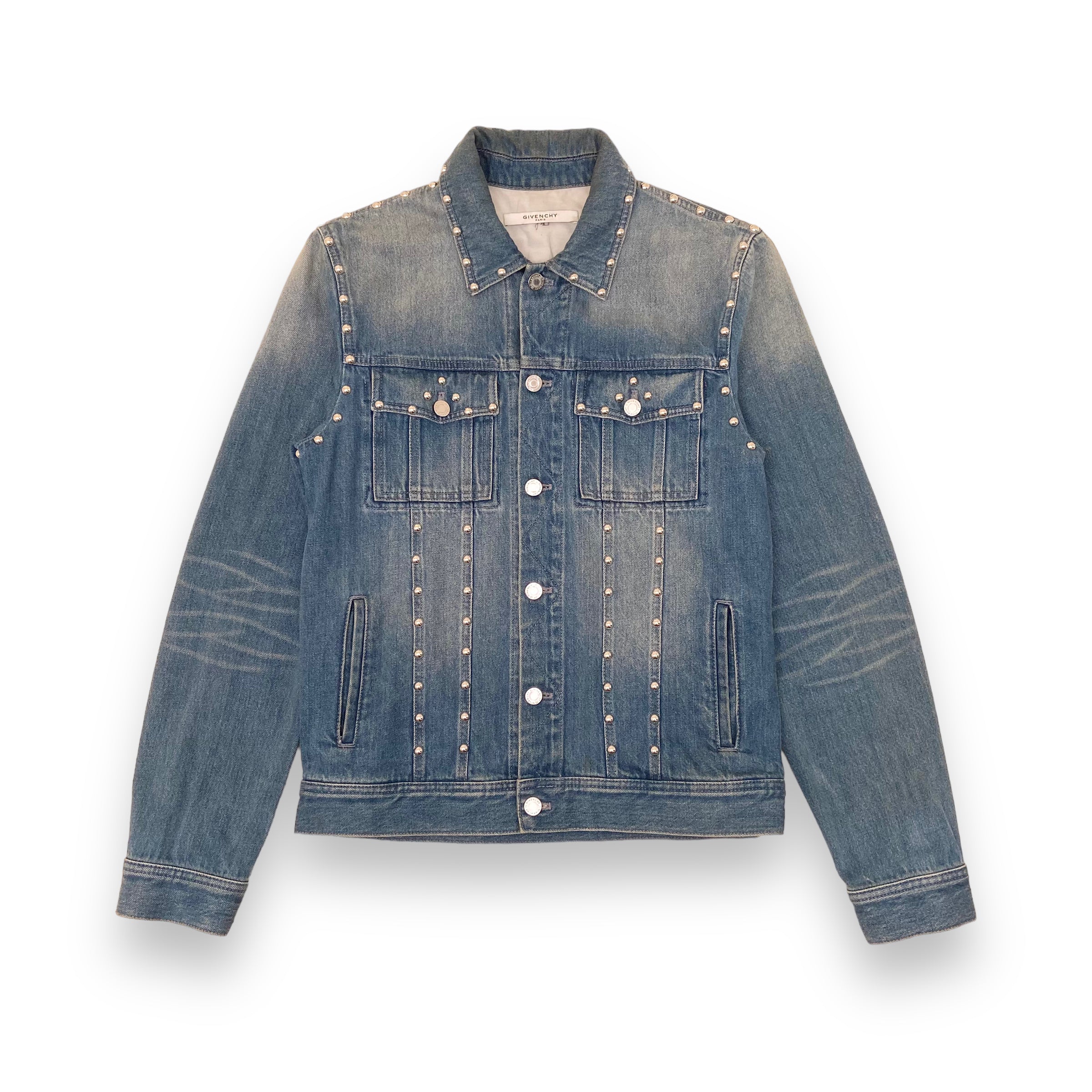 Givenchy Studded Blue Denim Jacket small