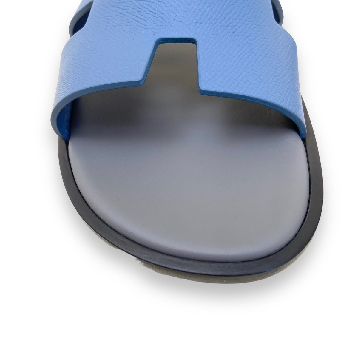 HERMES IZMIR SANDALS BLEU BLEUET / GRIS OSMIUM UK11