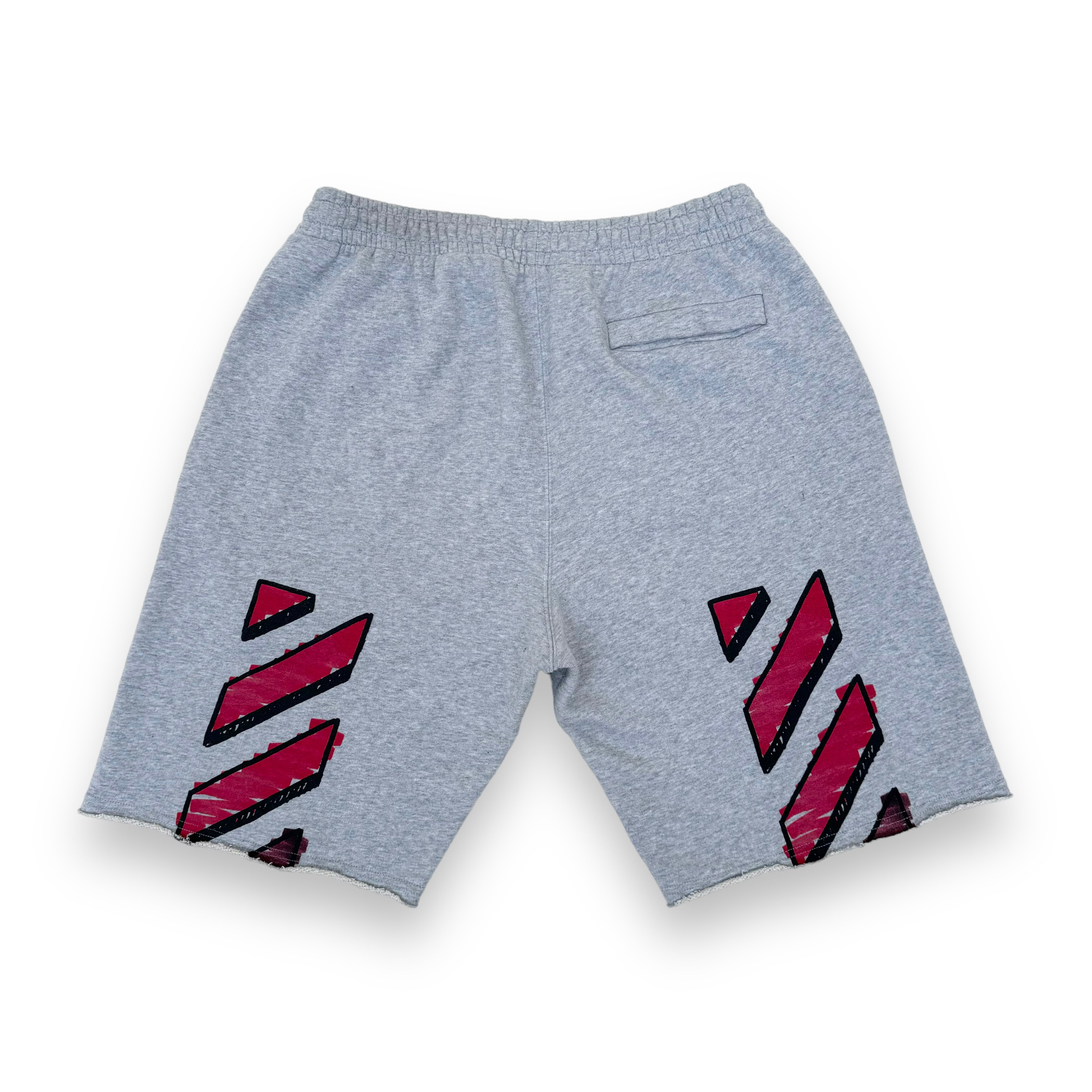 OFF-WHITE MARKER SWEAT SHORTS GREY M