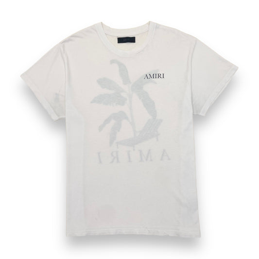 AMIRI PALM TREE T-SHIRT WHITE L