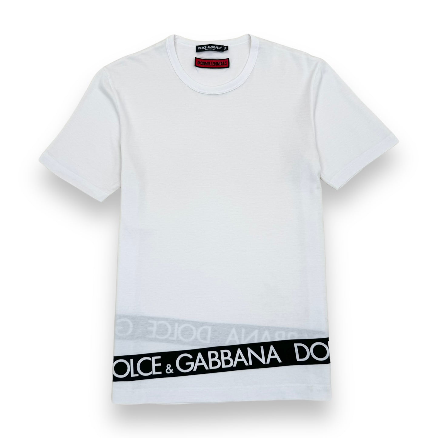 DOLCE & GABBANA DGMILLENIALS T-SHIRT WHITE L