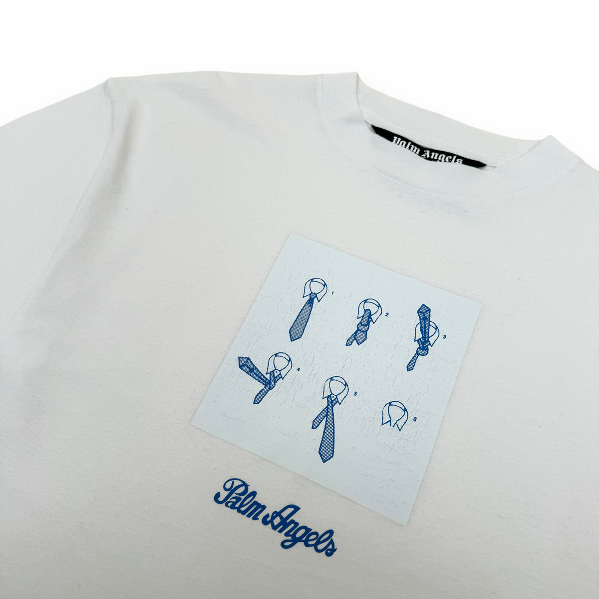 PALM ANGELS UN-TIE CLASSIC T-SHIRT WHITE XL