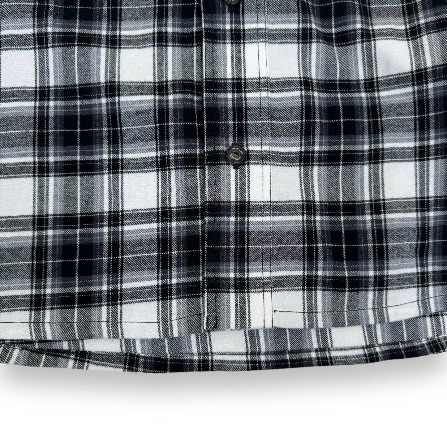 OFF-WHITE CHECKED ARROW FLANNEL SHIRT BLACK / WHITE L