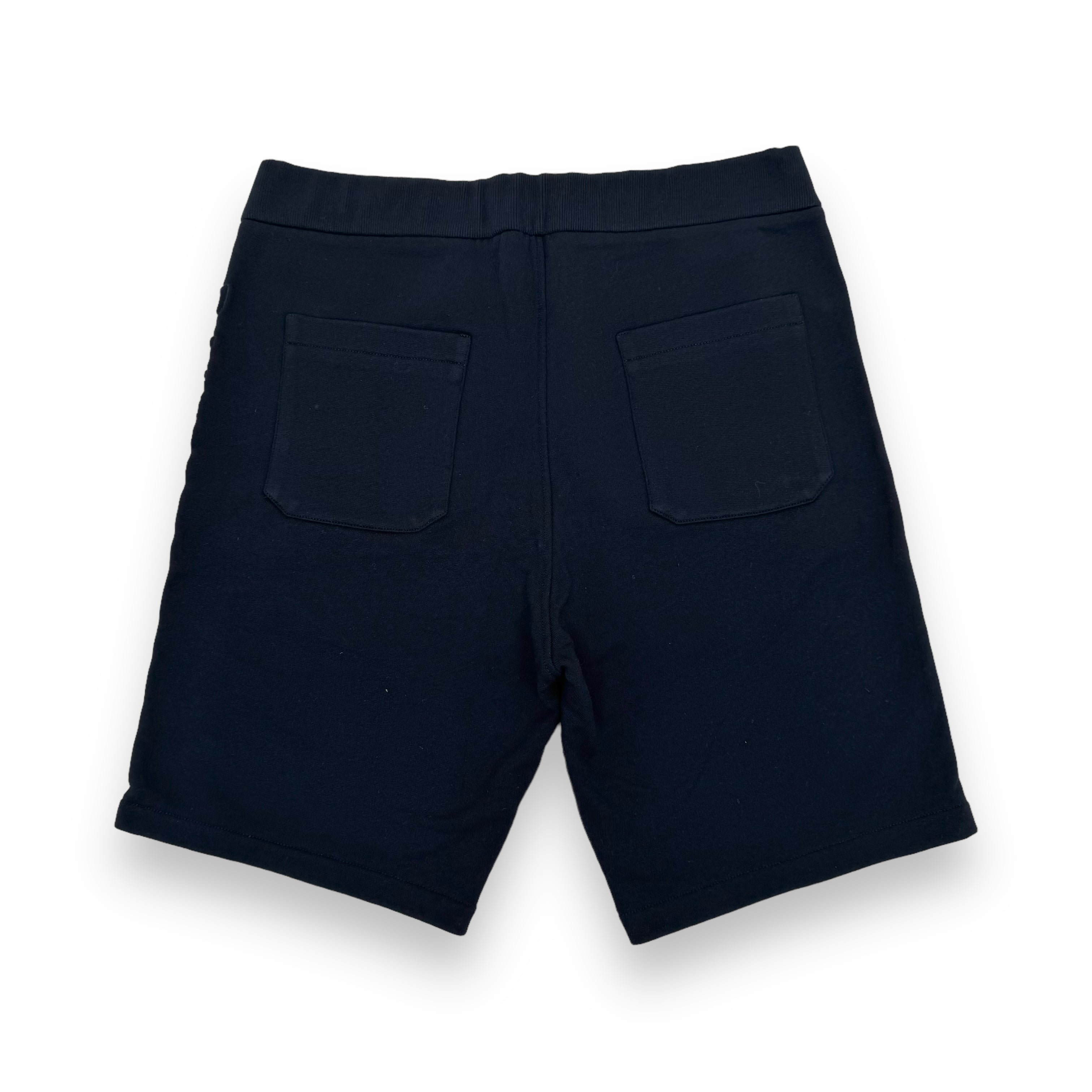 BALMAIN EMBOSSED LOGO SWEAT SHORTS BLACK XL