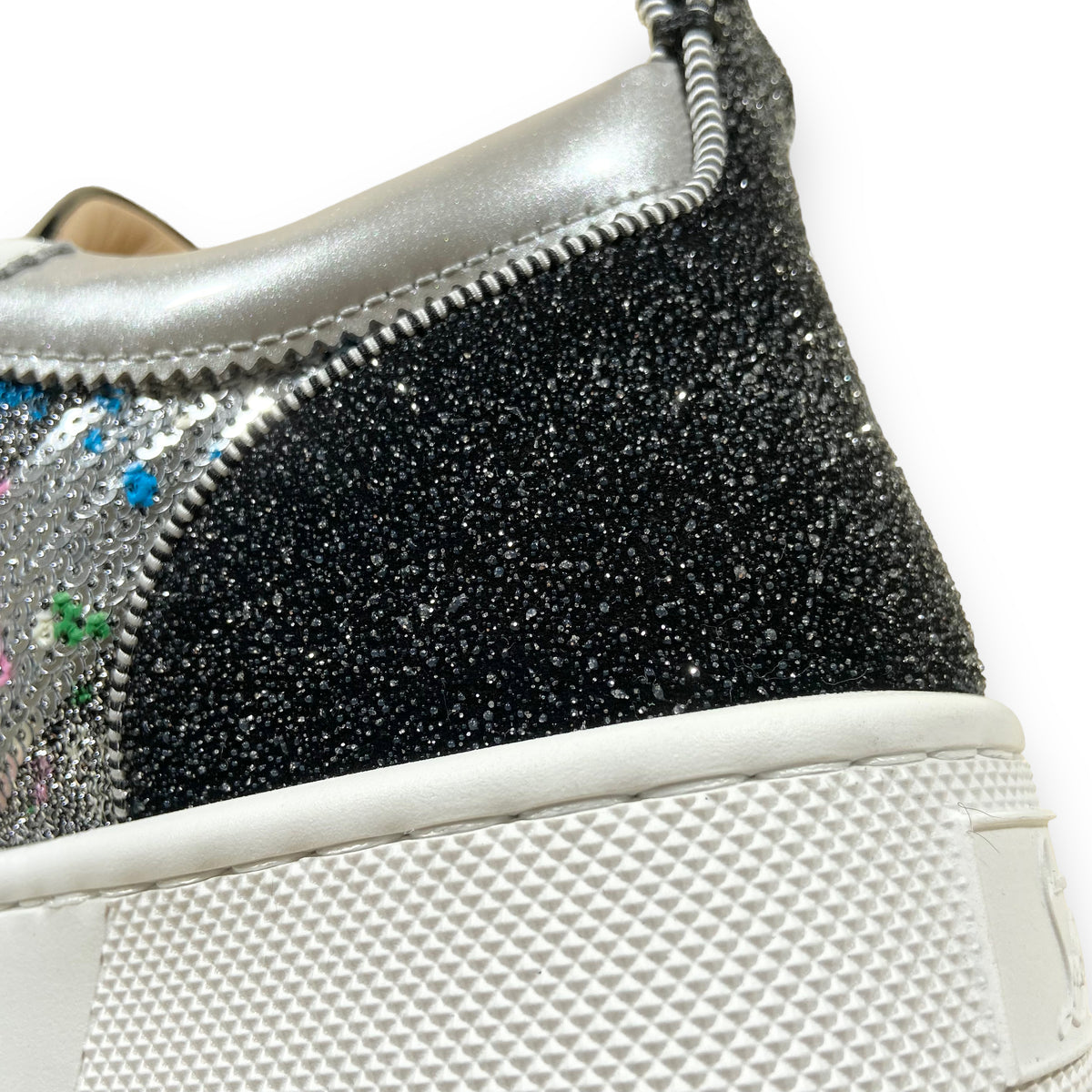 CHRISTIAN LOUBOUTIN HAPPYRUI GLITTER SNEAKERS MULTI UK8