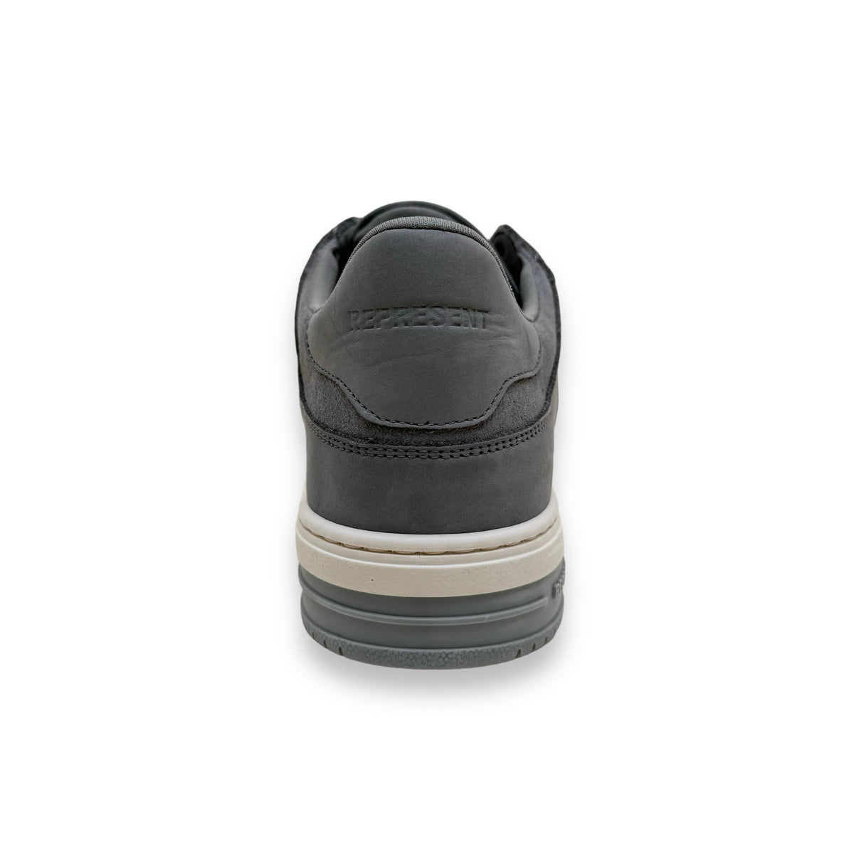 REPRESENT APEX LOW TOP SUEDE SNEAKERS GREY UK12