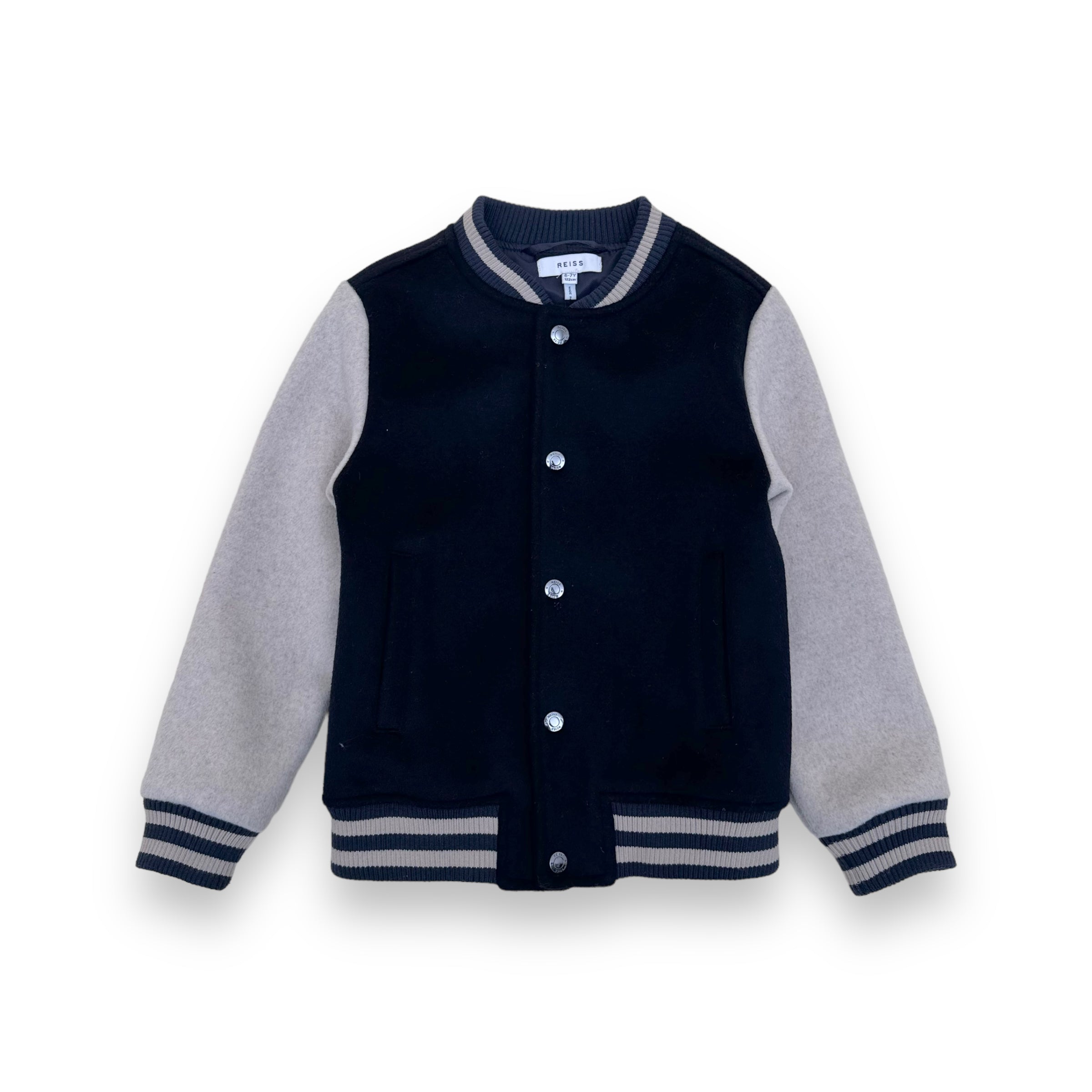 REISS WOOL BOMBER JACKET BLACK AGE7
