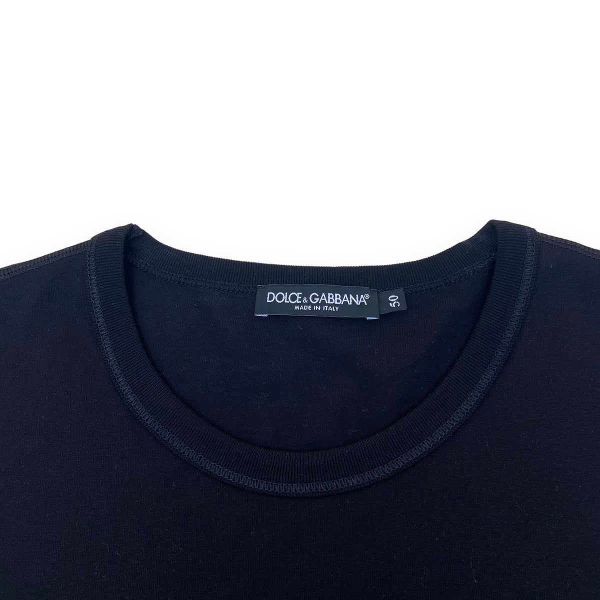 DOLCE & GABBANA T-SHIRT BLACK L