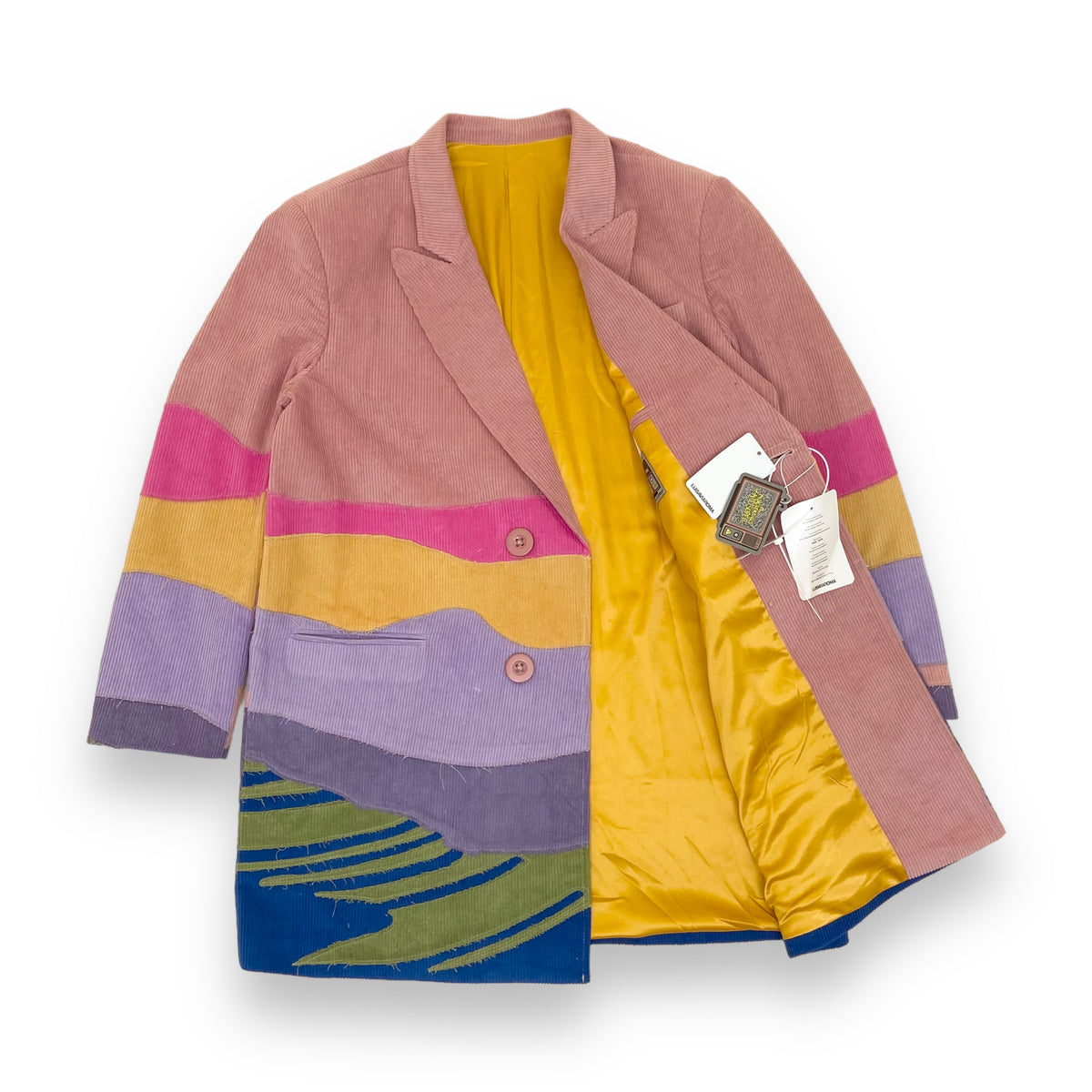 KIDSUPER CORD LANDSCAPE BLAZER MULTICOLOURED XL