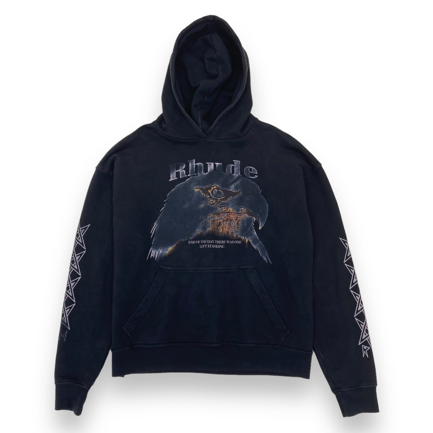 RHUDE BALD EAGLE HOODIE NAVY M