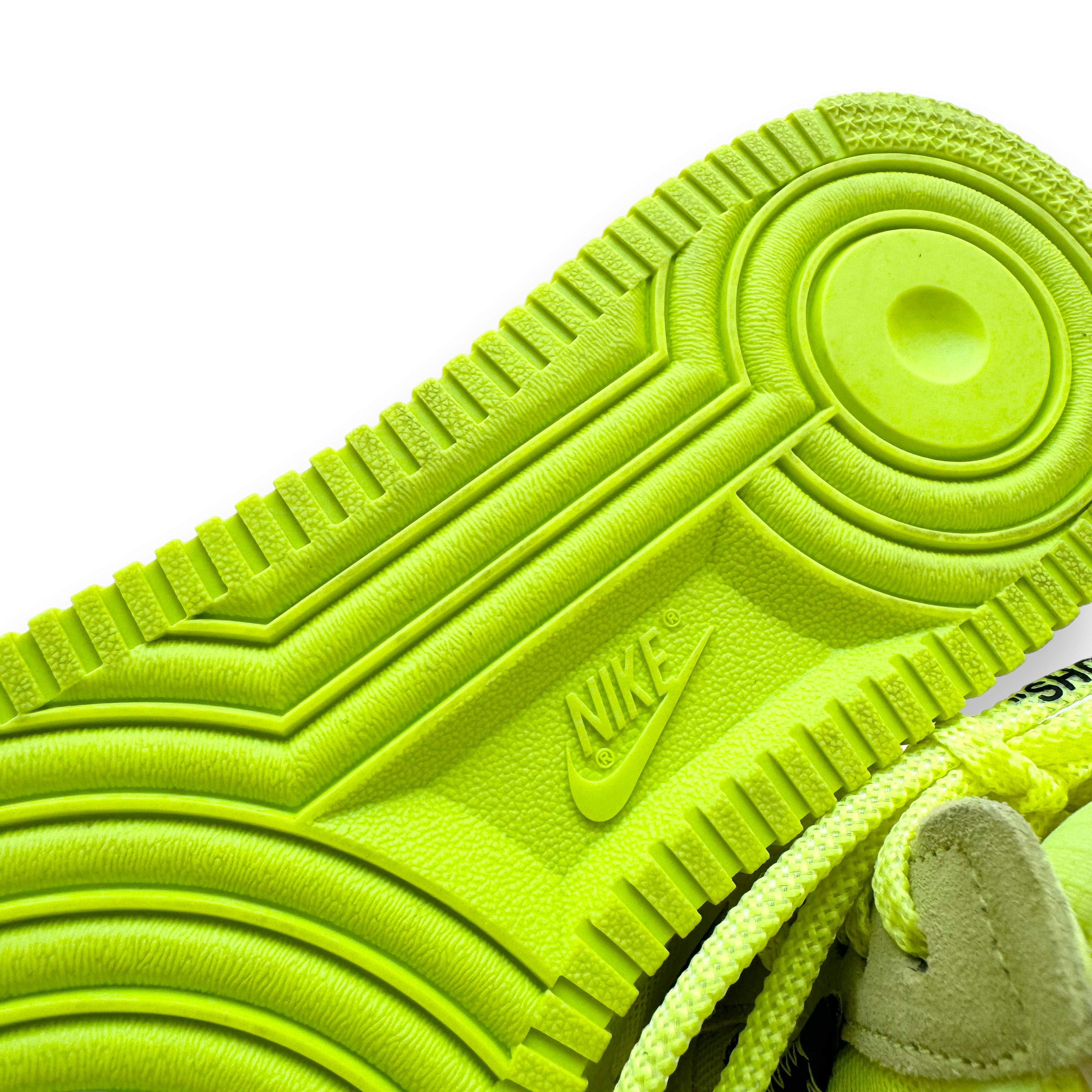 NIKE AIRFORCE 1 LOW X OFF-WHITE SNEAKERS VOLT UK8.5