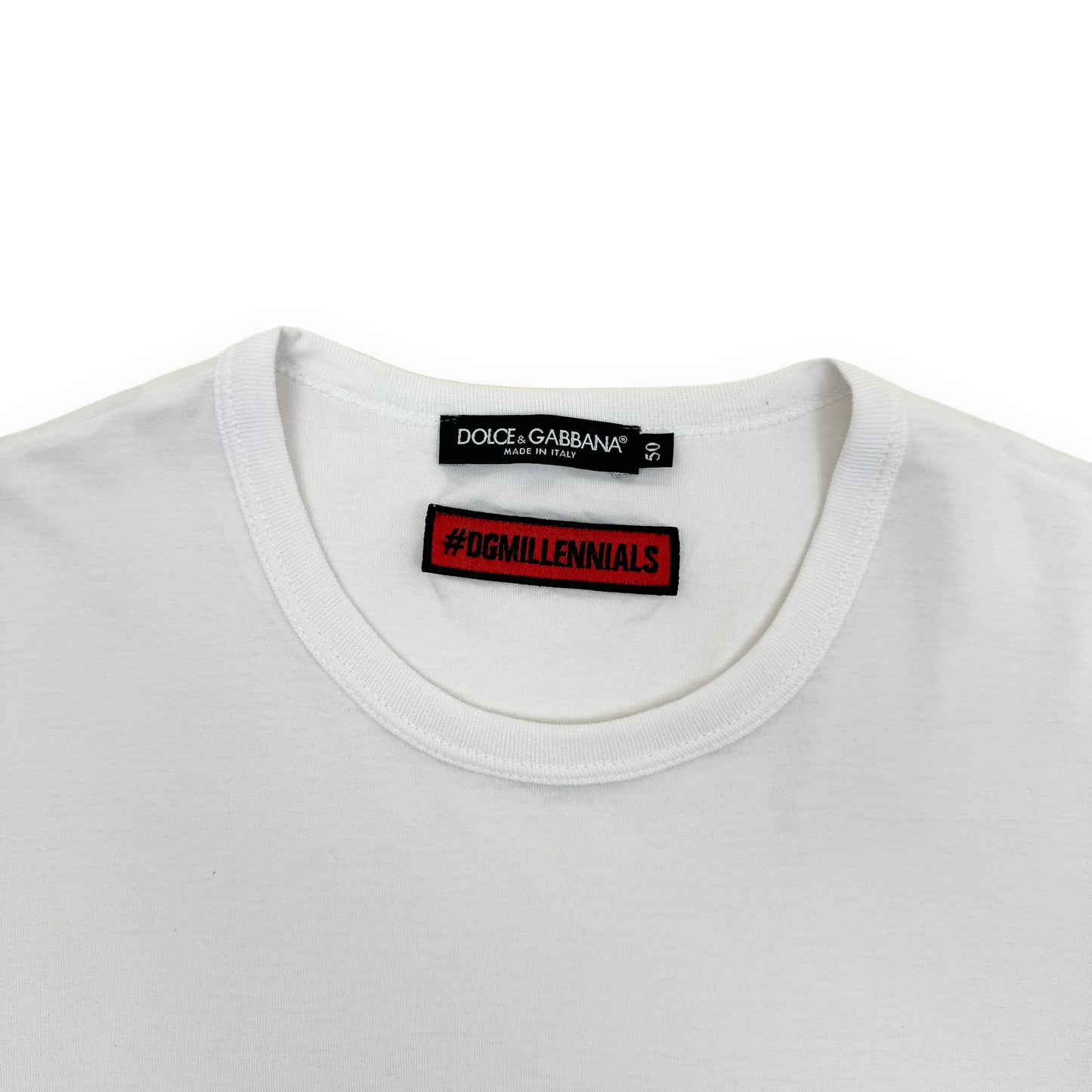 DOLCE & GABBANA DGMILLENIALS T-SHIRT WHITE L