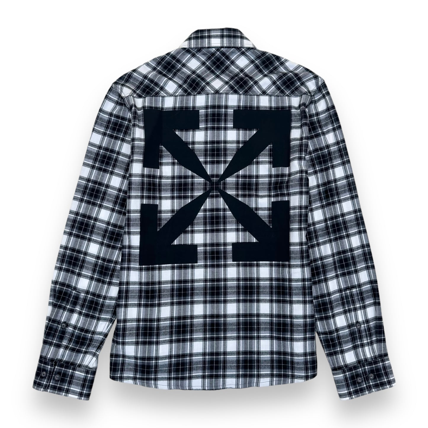 OFF-WHITE CHECKED ARROW FLANNEL SHIRT BLACK / WHITE L