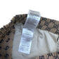 GUCCI GG CANVAS WITH LEATHER INTERLOCKING LOGO TROUSERS BEIGE S