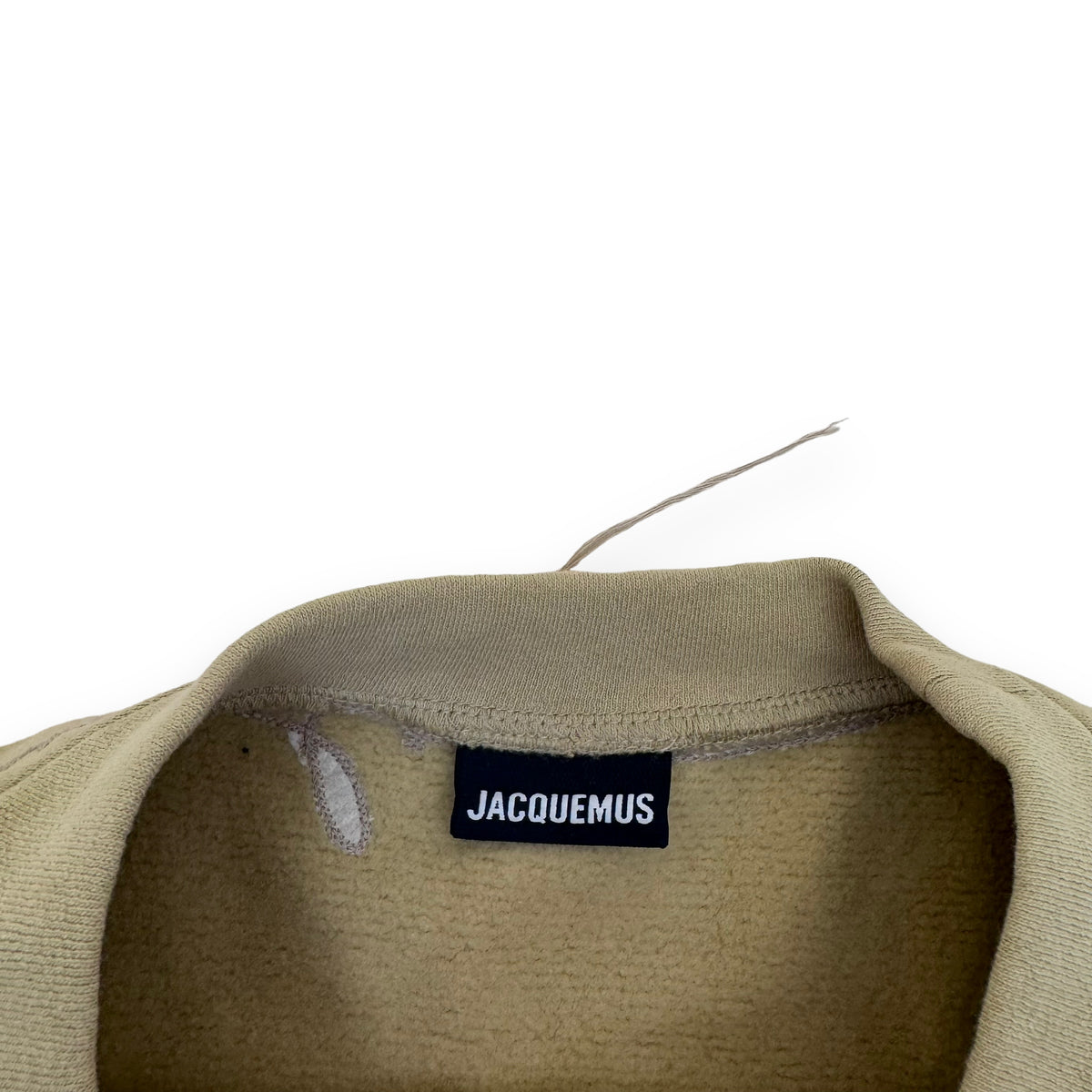 JACQUEMUS LOGO EMBROIDERED SWEATSHIRT BEIGE L