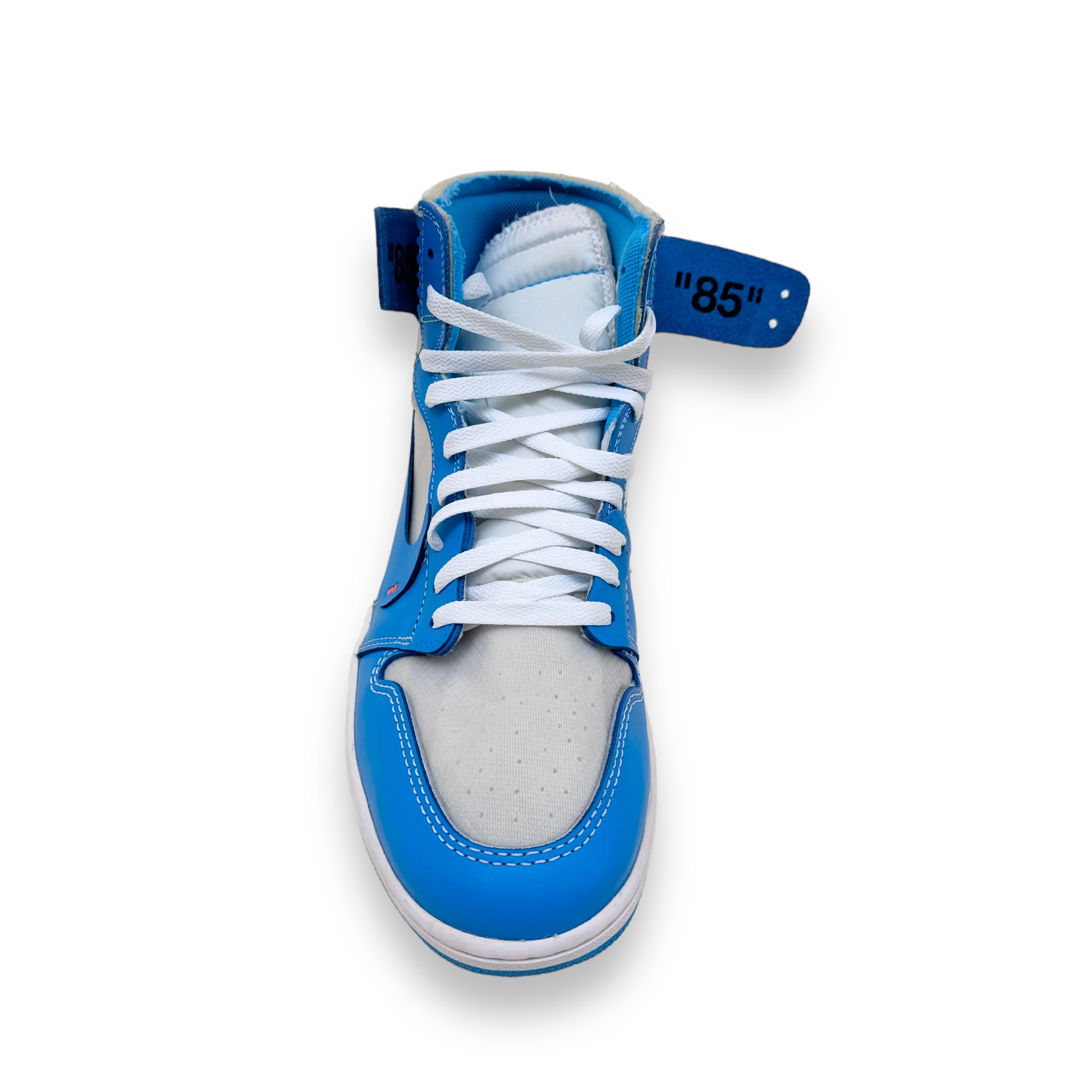 NIKE X OFF-WHITE JORDAN 1 HIGH UNIVERSITY BLUE UNC SNEAKER UK11
