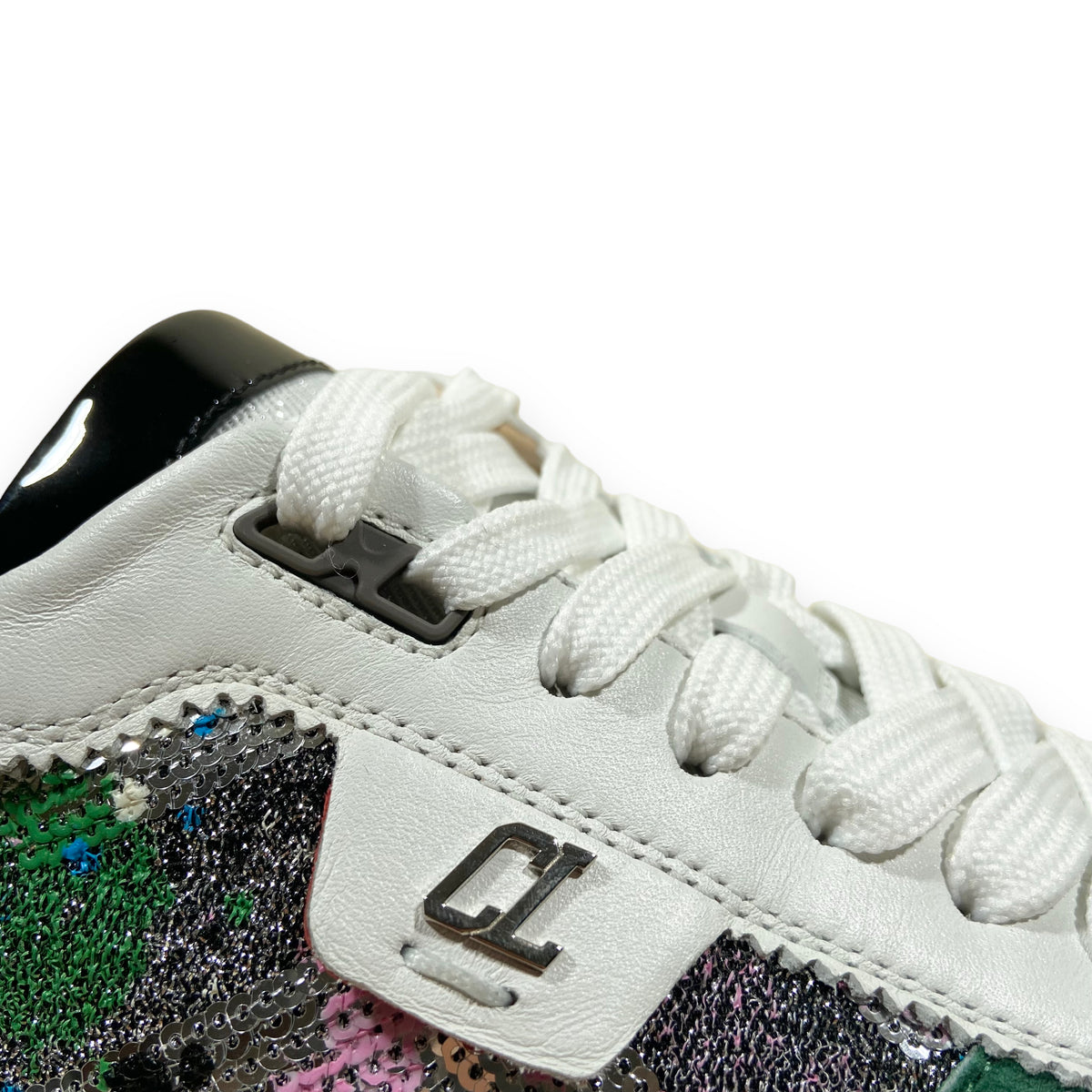 CHRISTIAN LOUBOUTIN HAPPYRUI GLITTER SNEAKERS MULTI UK8