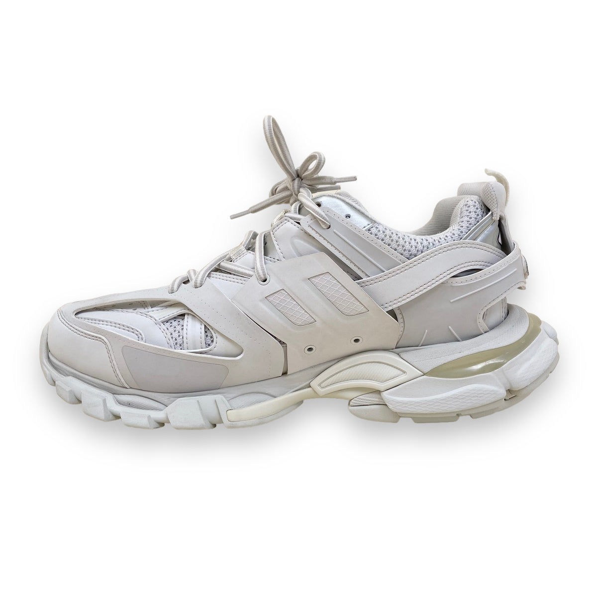 BALENCIAGA TRACK MESH AND NYLON SNEAKERS WHITE UK9