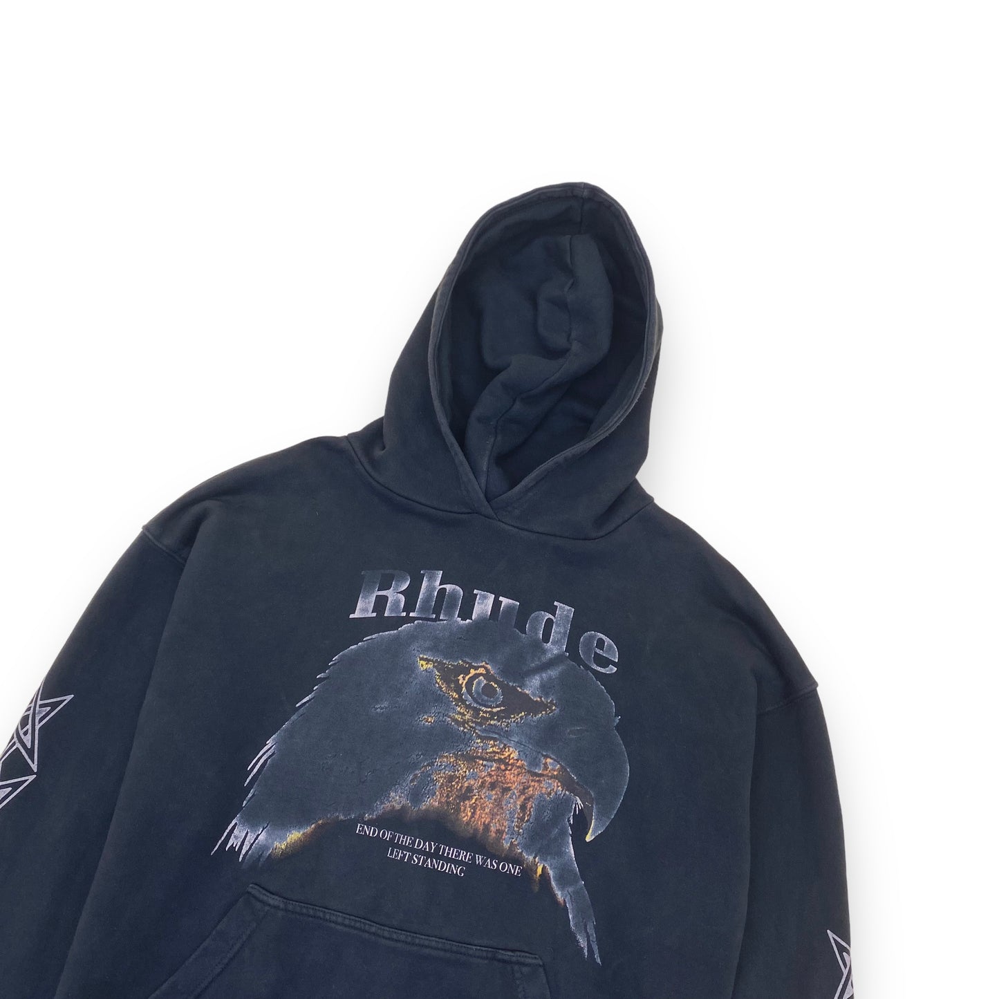 RHUDE BALD EAGLE HOODIE NAVY M