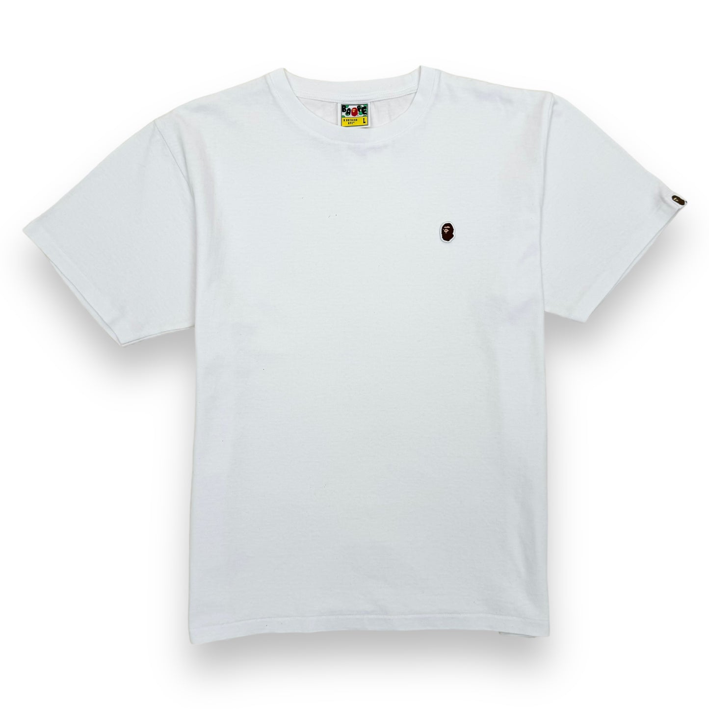 BAPE CLASSIC APE HEAD ONE POINT T-SHIRT WHITE L