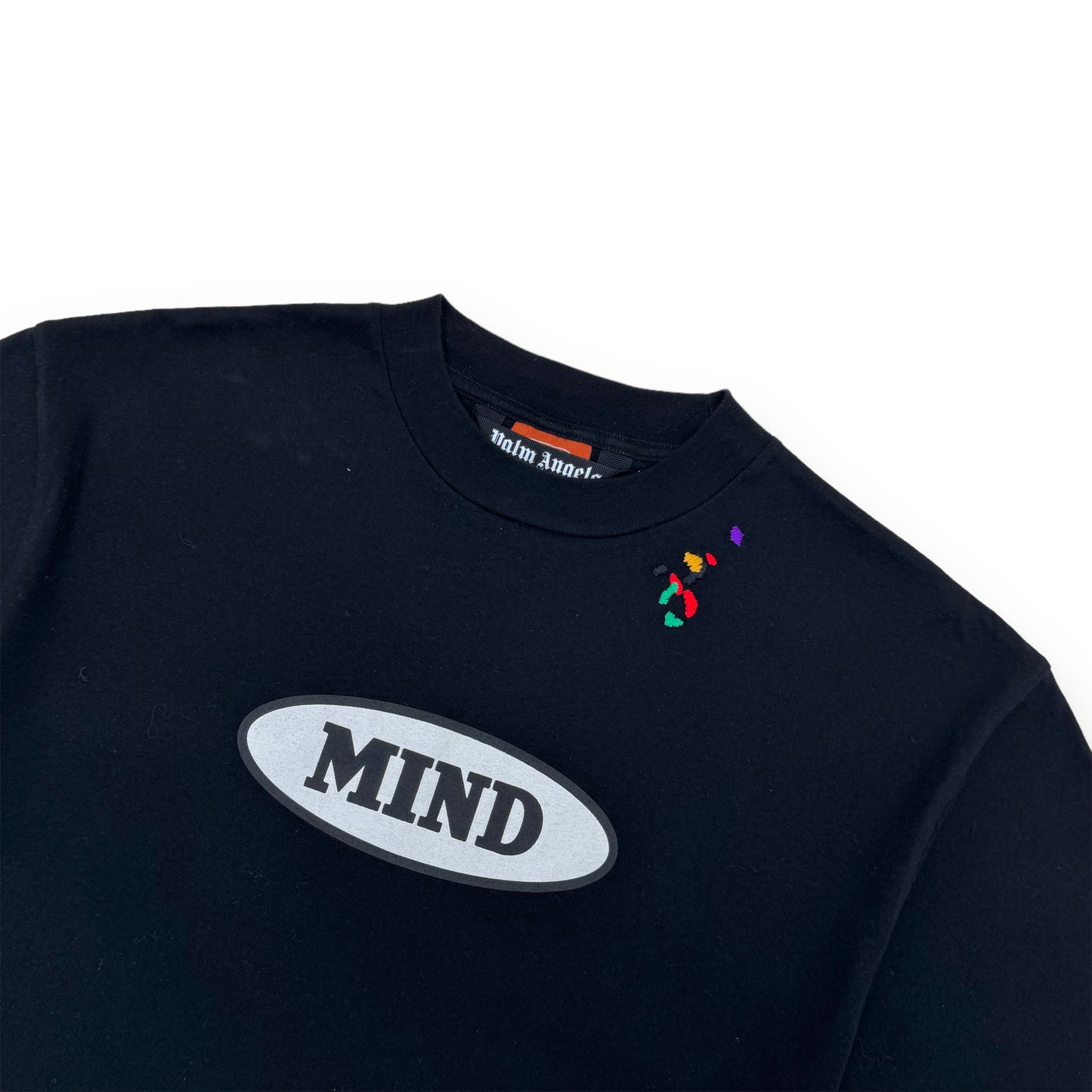 PALM ANGELS X MISSONI PRINTED COTTON-JERSEY MIND T-SHIRT BLACK L