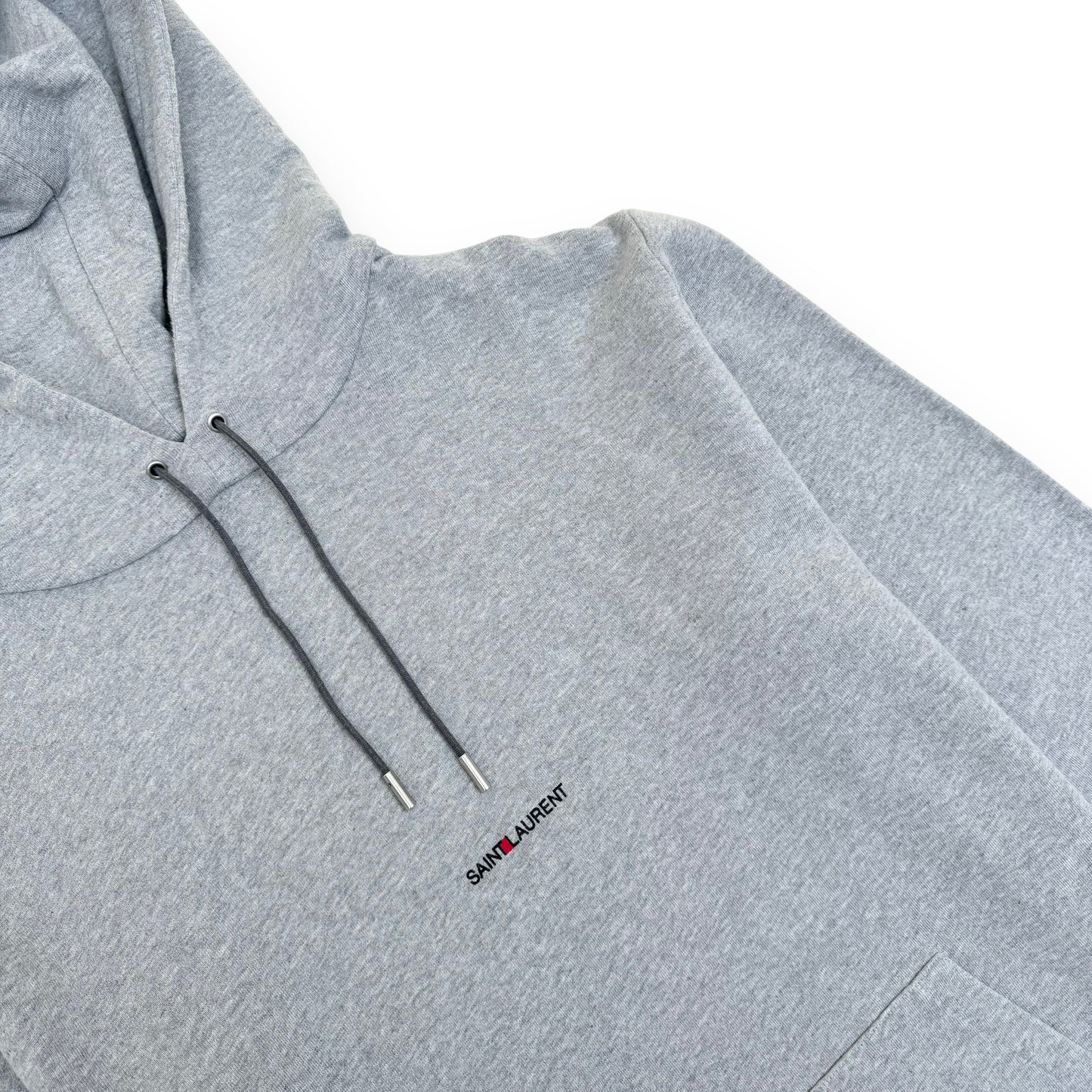 SAINT LAURENT RIVE GAUCHE RINSE HOODIE GREY XL