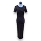 FENDI FF PRINTED LOGO COCKTAIL DRESS UK6