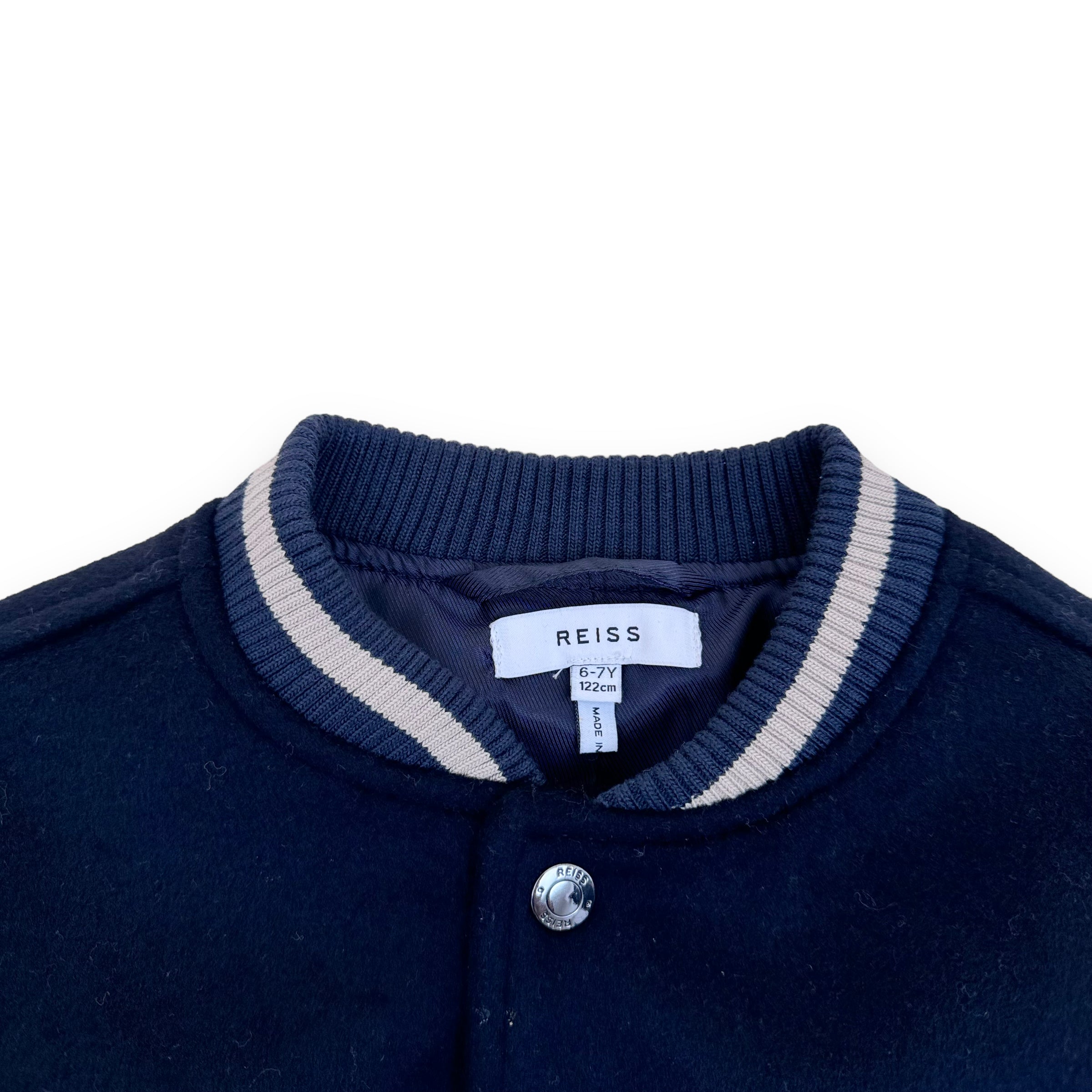 REISS WOOL BOMBER JACKET BLACK AGE7
