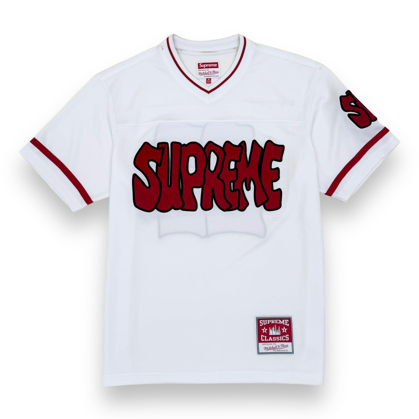 SUPREME MITCHELL & NESS FOOTBALL JERSEY WHITE M