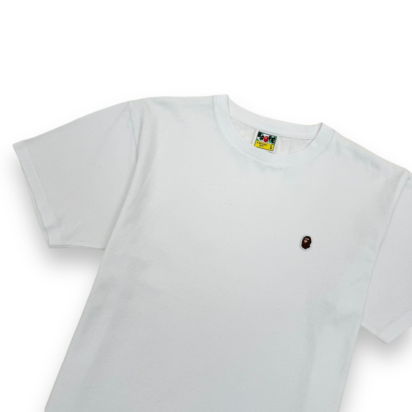 BAPE CLASSIC APE HEAD ONE POINT T-SHIRT WHITE L