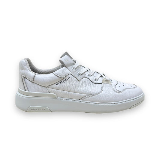 GIVENCHY LEATHER WING LOW TOP SNEAKERS WHITE UK11