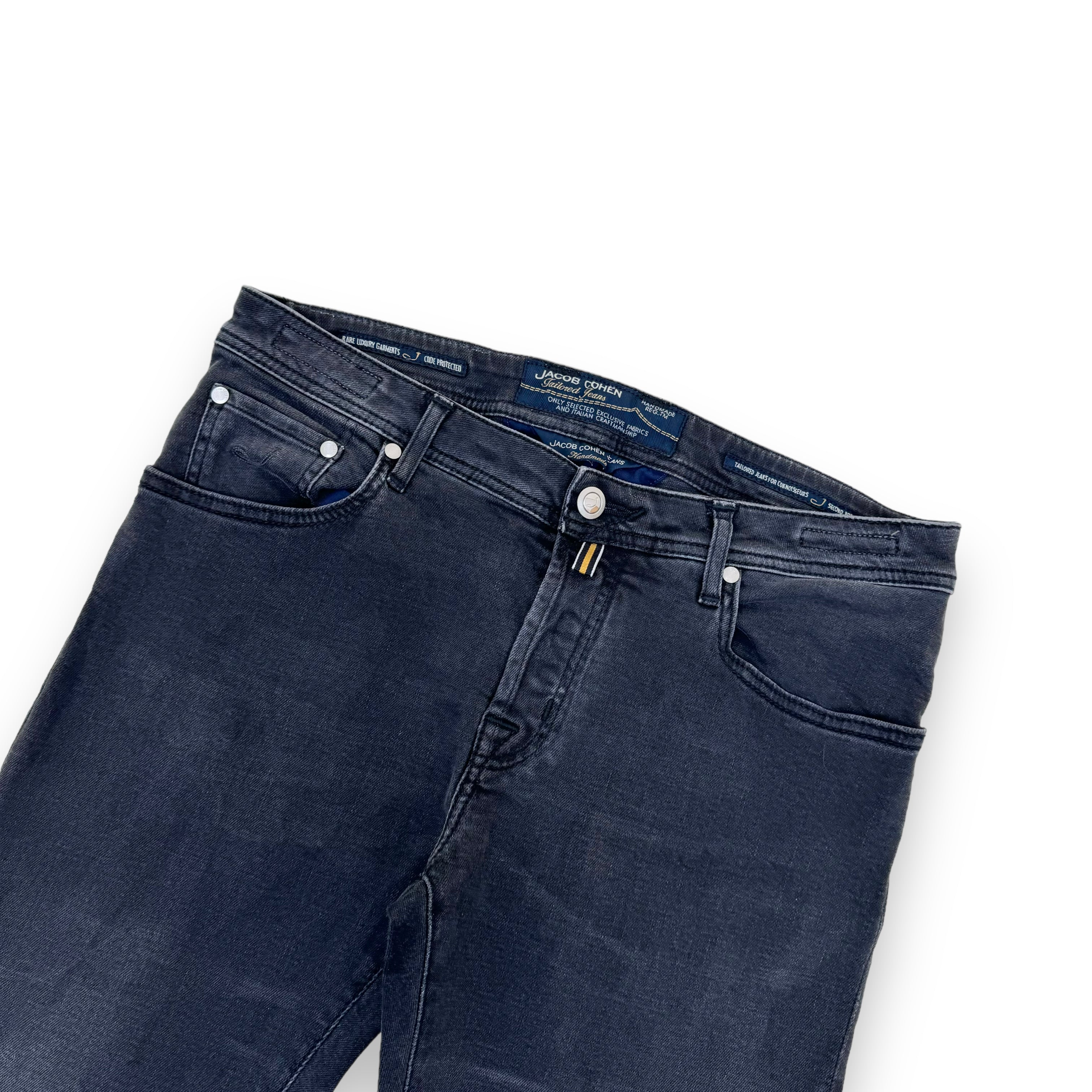 JACOB COHËN HANDMADE WASHED DENIM JEANS GREY 33W