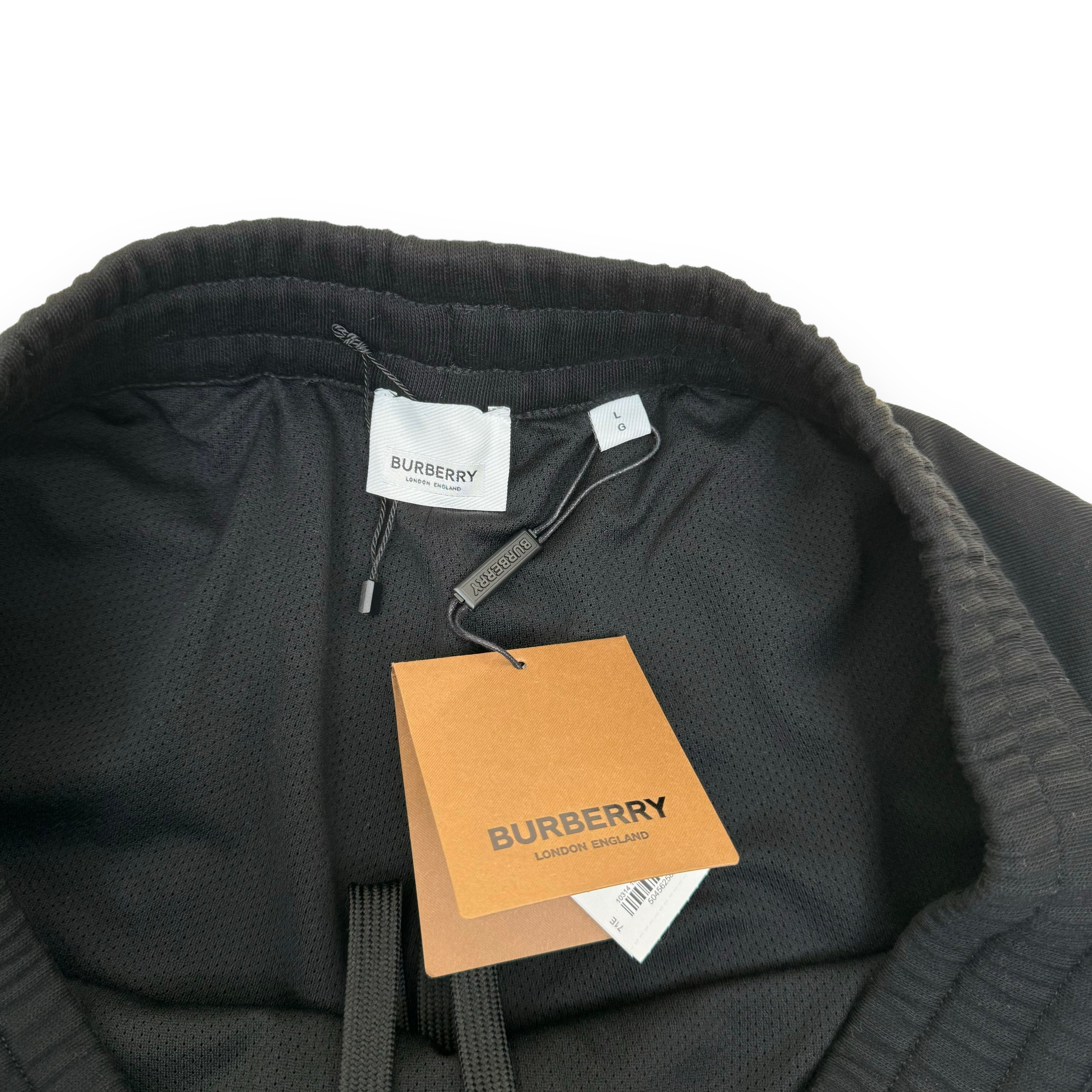 BURBERRY JERSEY UNICORN SWEAT SHORTS BLACK L
