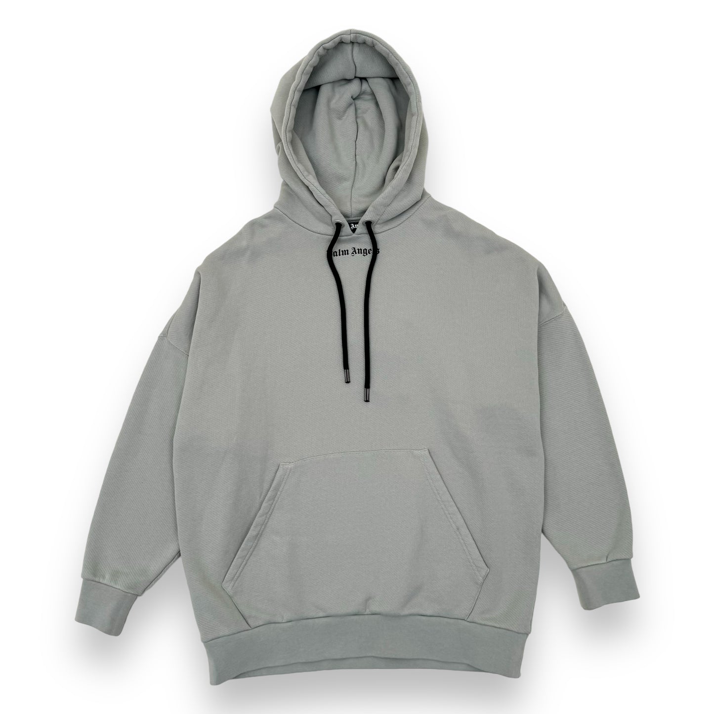 PALM ANGELS CLASSIC LOGO PULLOVER HOODIE GREY L