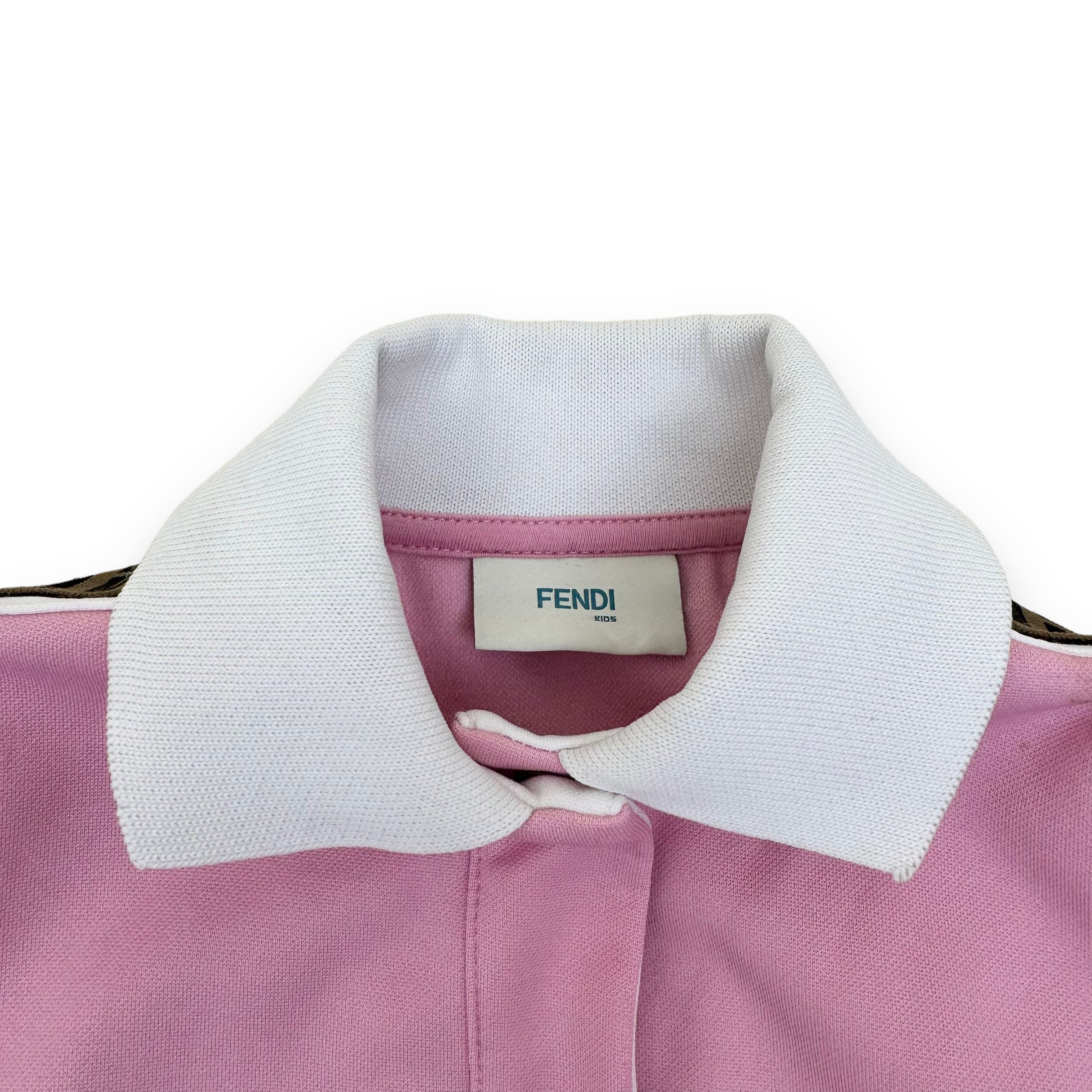 FENDI FF COTTON DRESS PINK AGE5