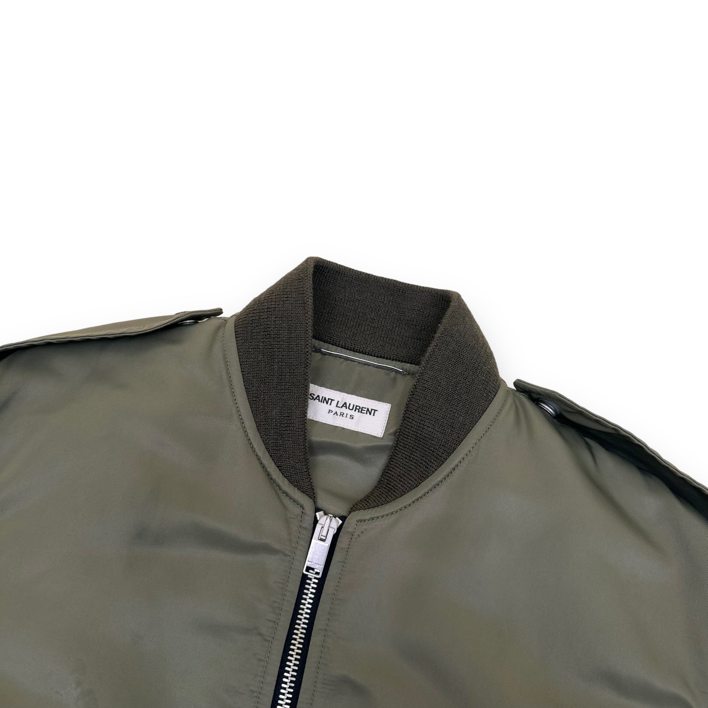 SAINT LAURENT MA-1 BOMBER JACKET KHAKI S