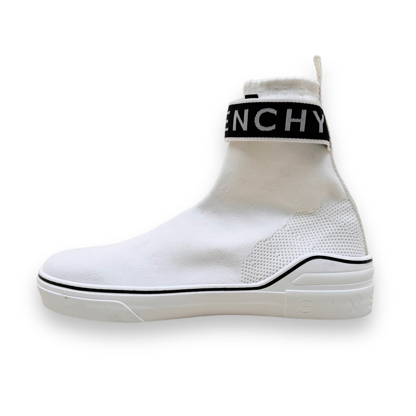 GIVENCHY SOCK HIGH TOP SNEAKER WHITE UK11