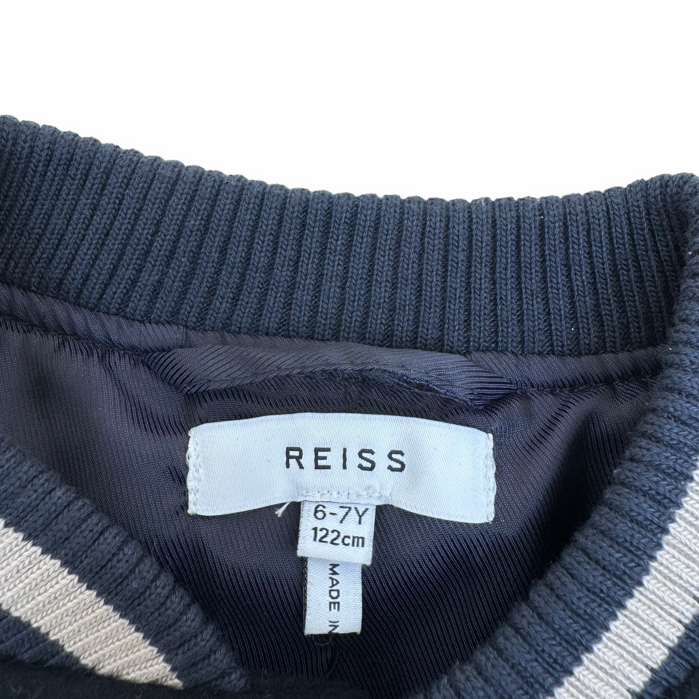 REISS WOOL BOMBER JACKET BLACK AGE7