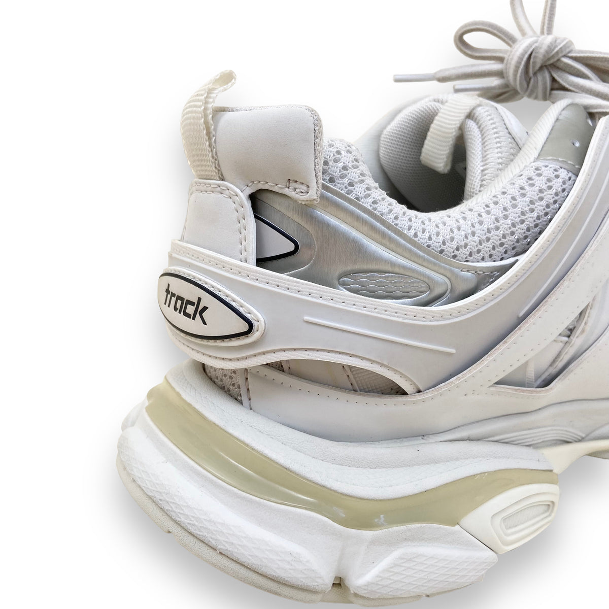 BALENCIAGA TRACK MESH AND NYLON SNEAKERS WHITE UK9