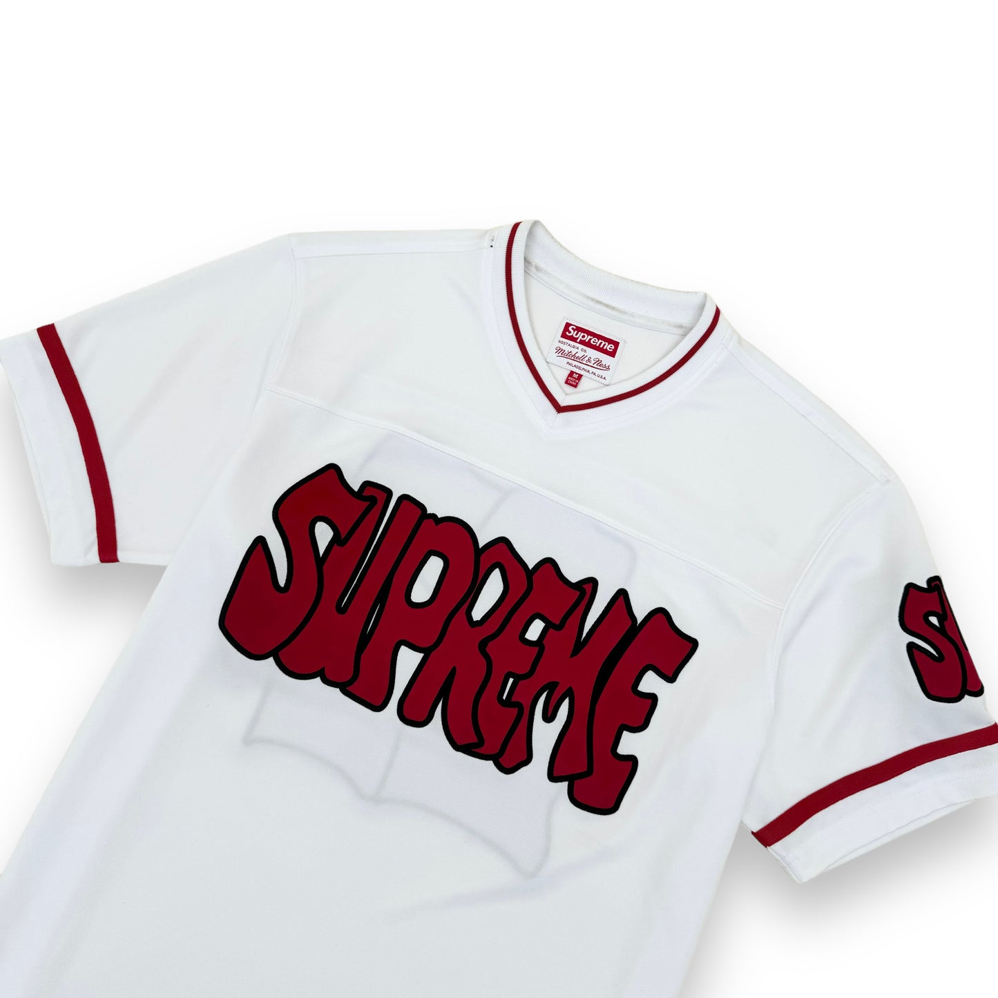 SUPREME MITCHELL & NESS FOOTBALL JERSEY WHITE M