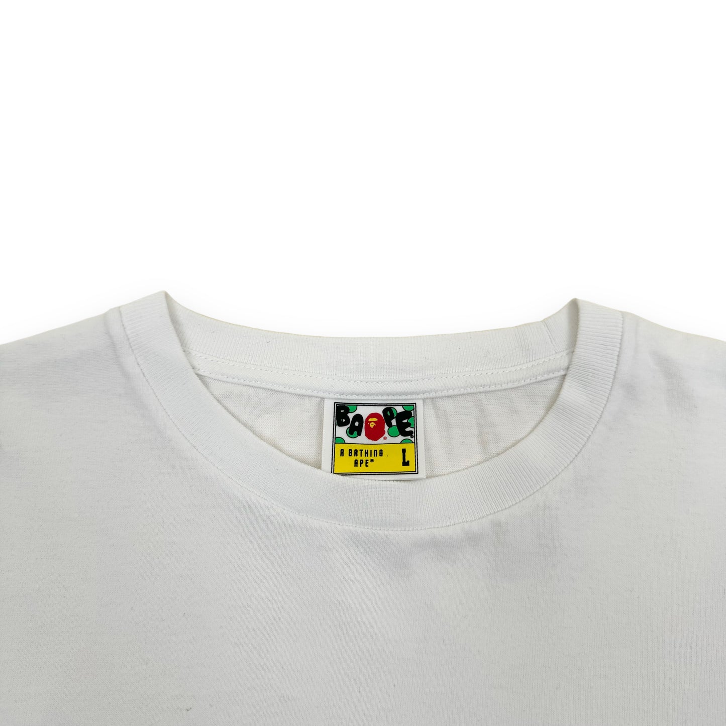 BAPE CLASSIC APE HEAD ONE POINT T-SHIRT WHITE L