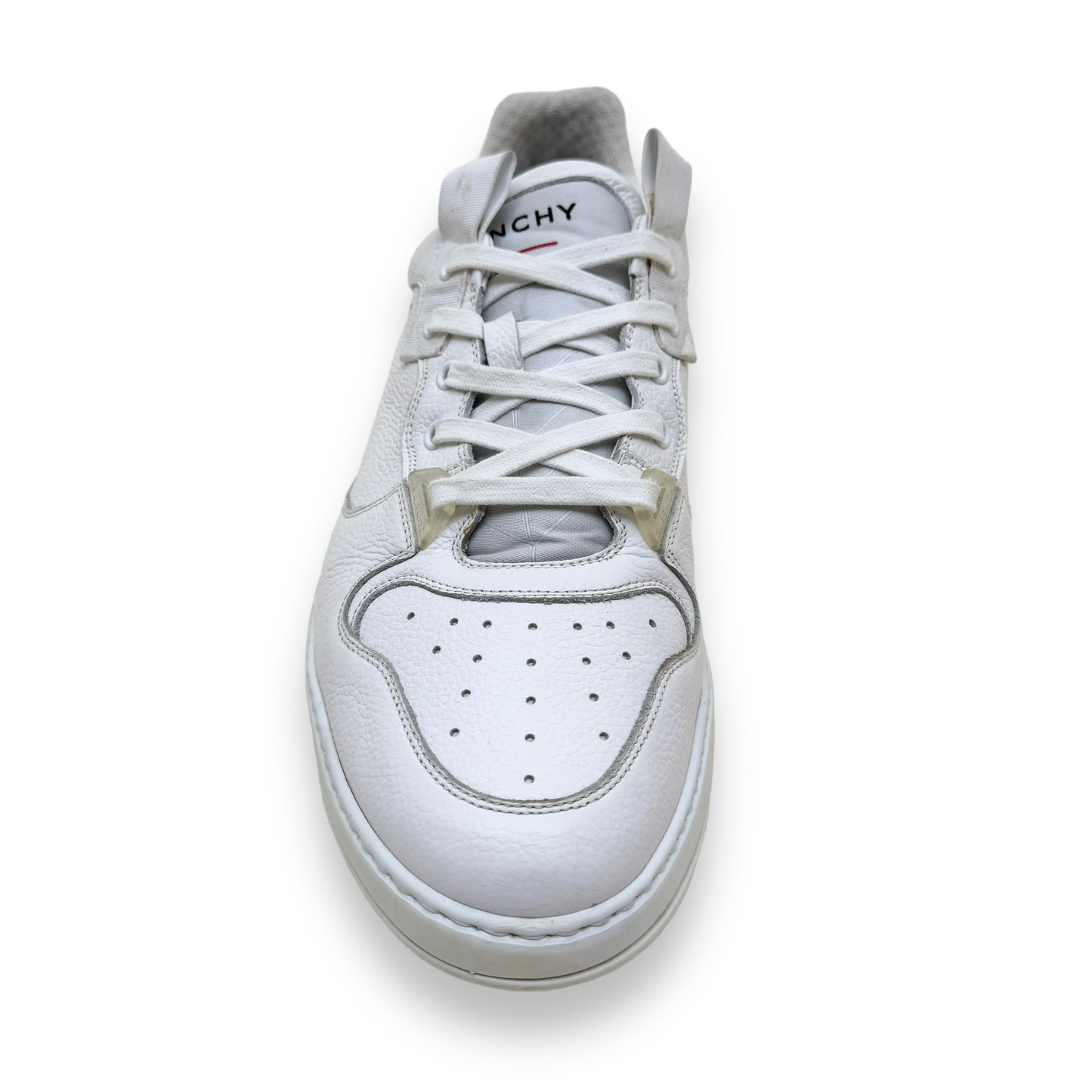 GIVENCHY LEATHER WING LOW TOP SNEAKERS WHITE UK11