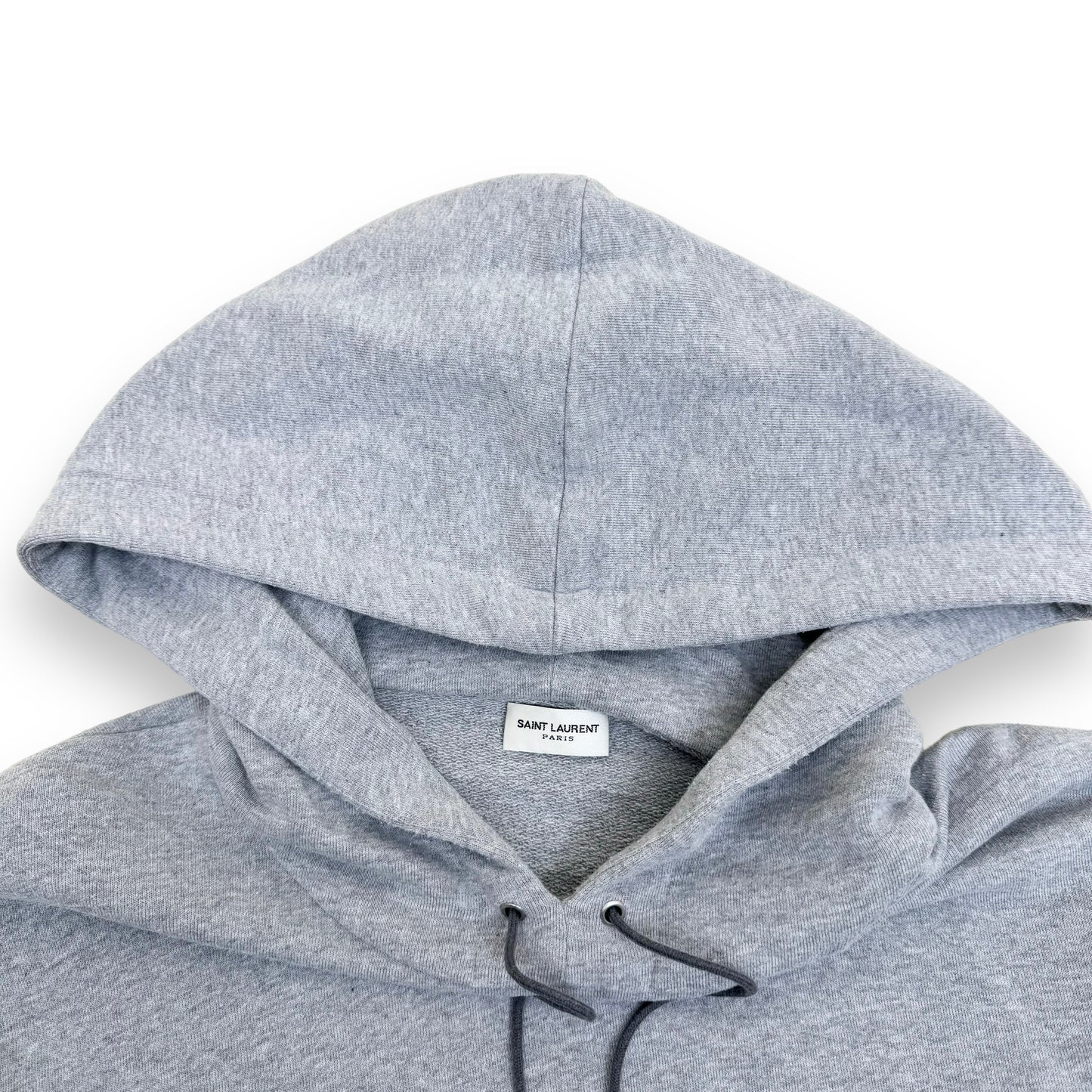 SAINT LAURENT RIVE GAUCHE RINSE HOODIE GREY XL