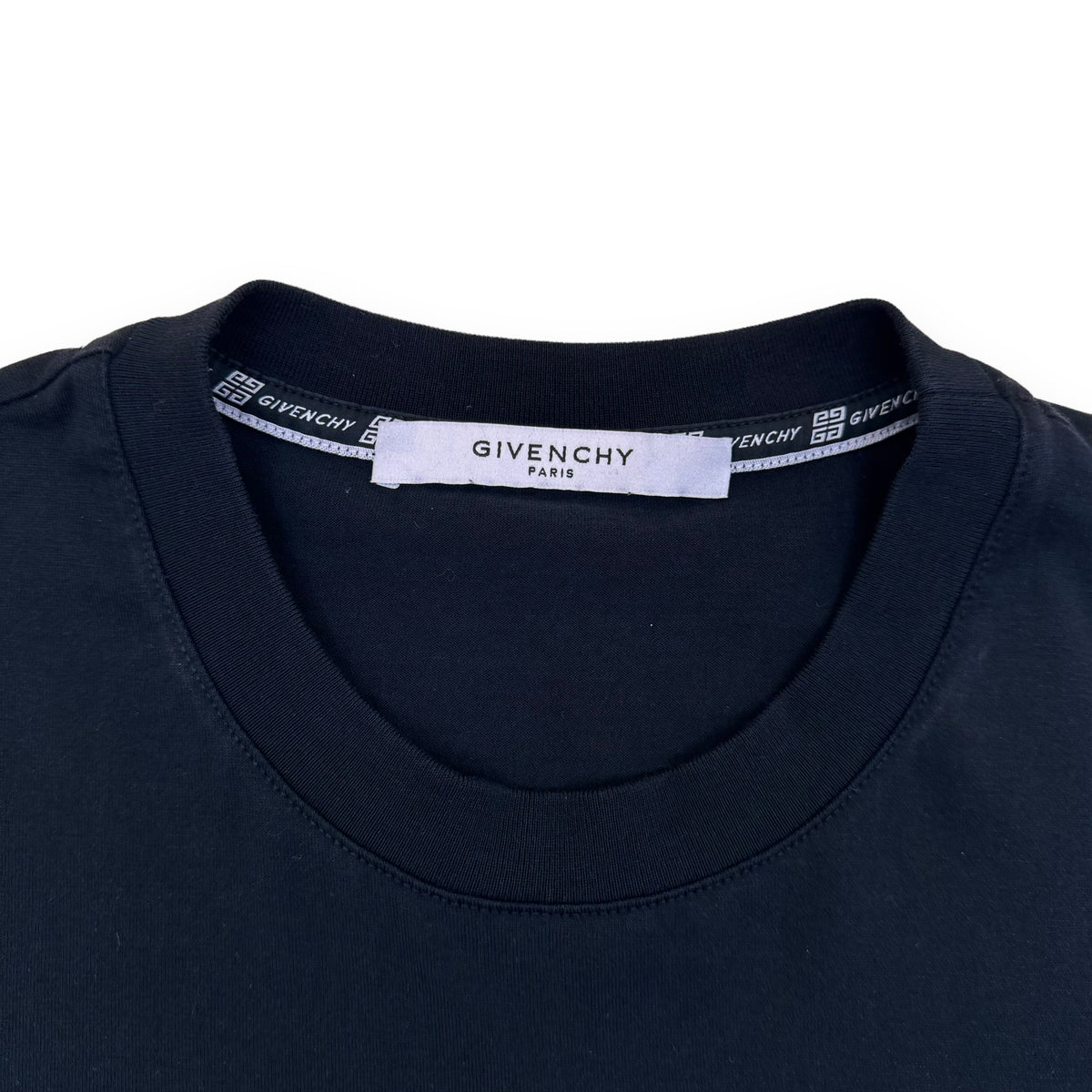 GIVENCHY LOGO COTTON T-SHIRT BLACK XS