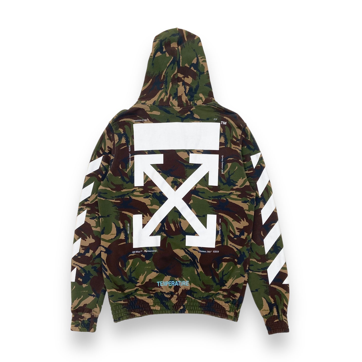 OFF-WHITE HOODIE CAMO M