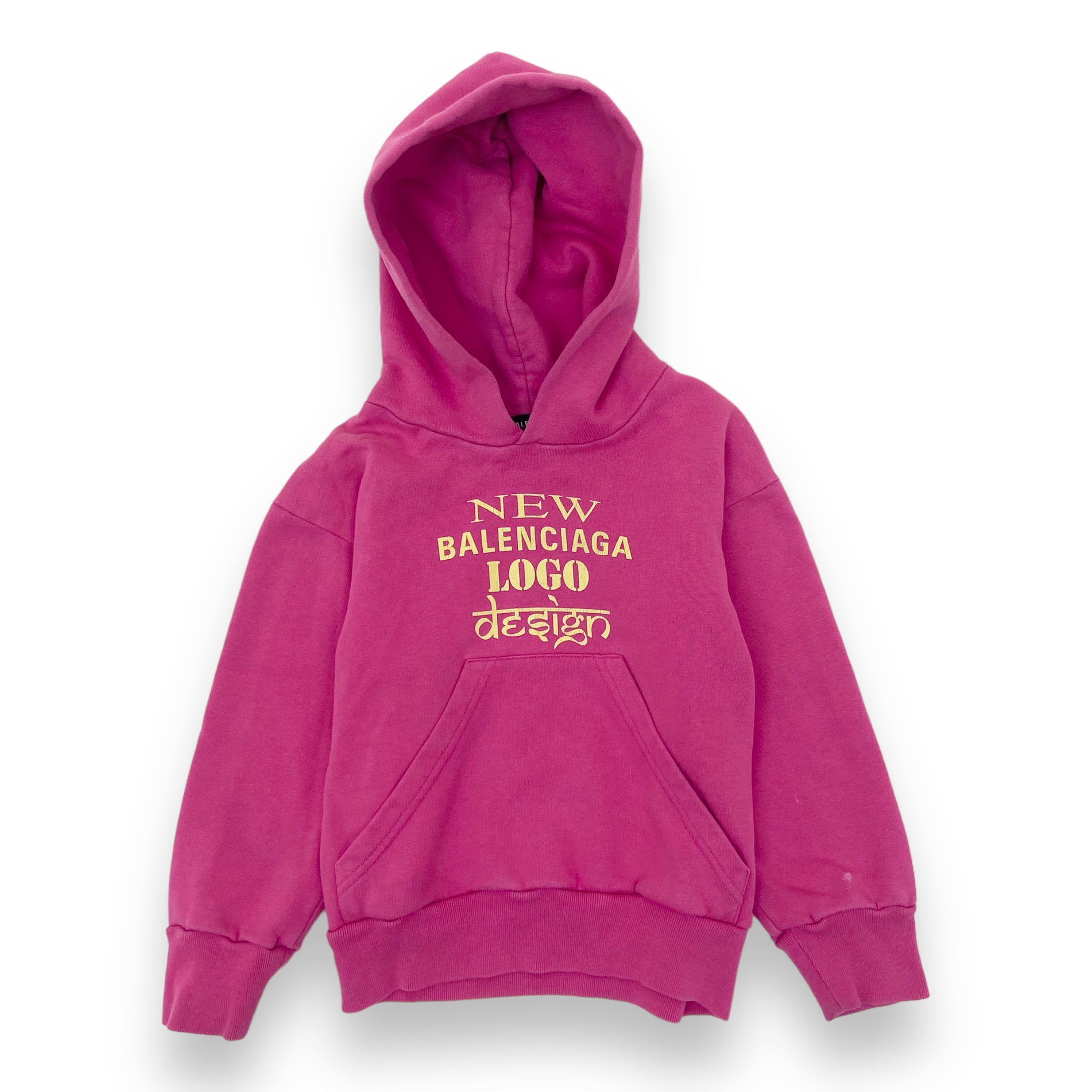 BALENCIAGA NEW LOGO HOODIE PINK AGE2