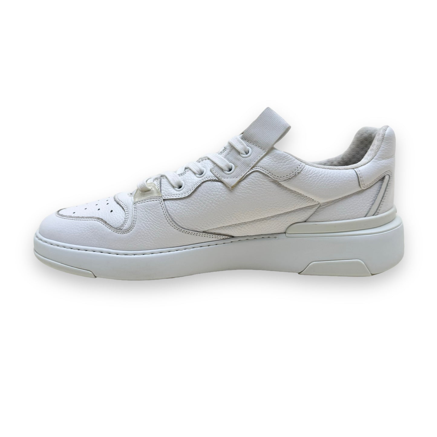 GIVENCHY LEATHER WING LOW TOP SNEAKERS WHITE UK11