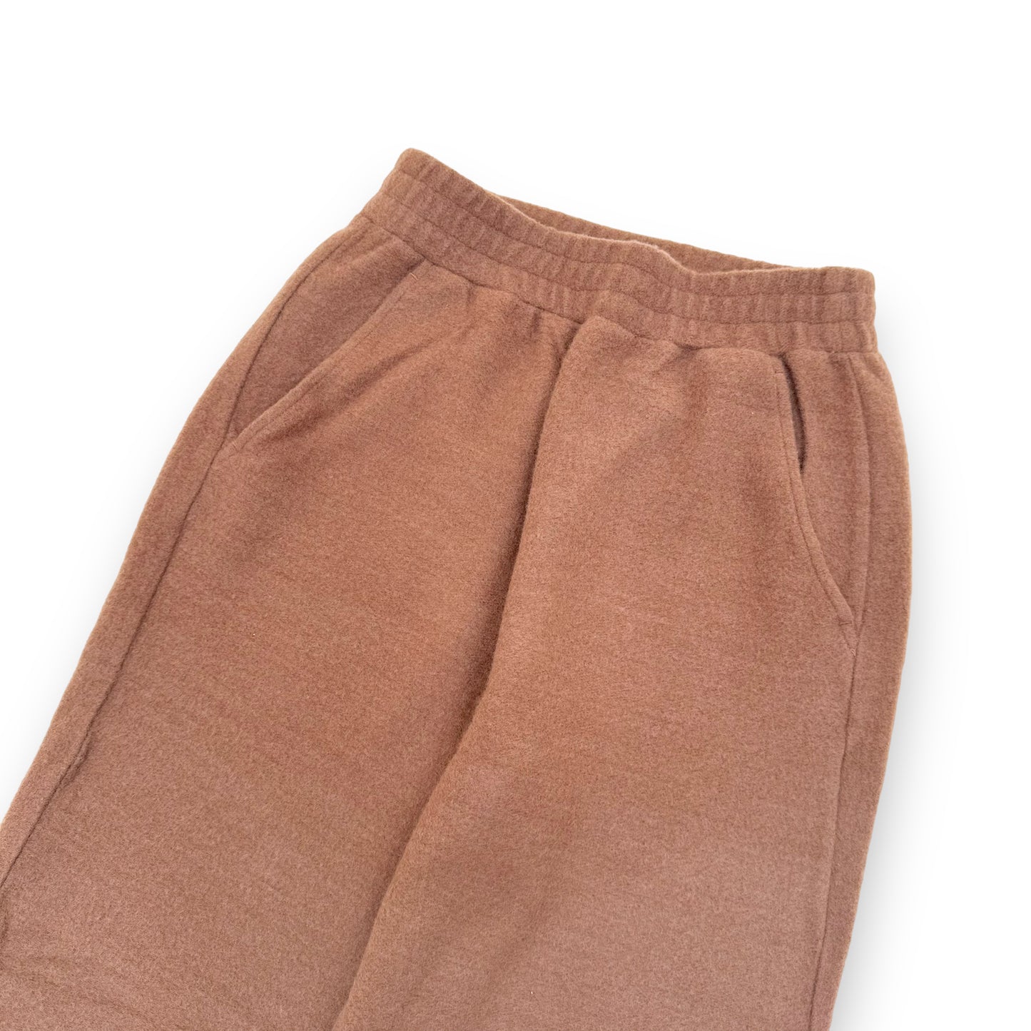 MAX MARA LEISURE COTTON-WOOL BLEND TROUSERS CAMEL S